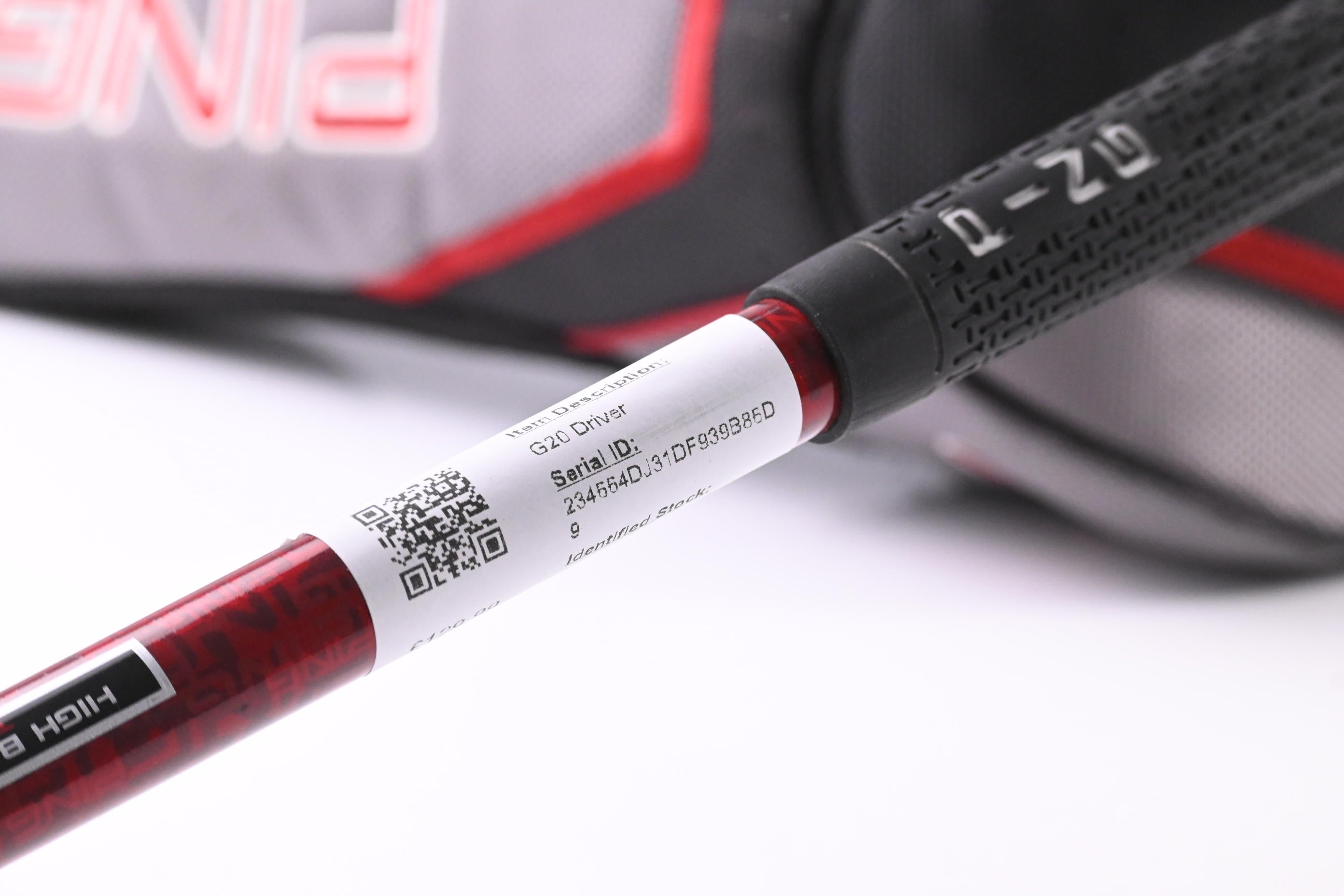 Ping G20 Driver / 9.5 Degree / Stiff Flex Ping TFC 169 D Shaft