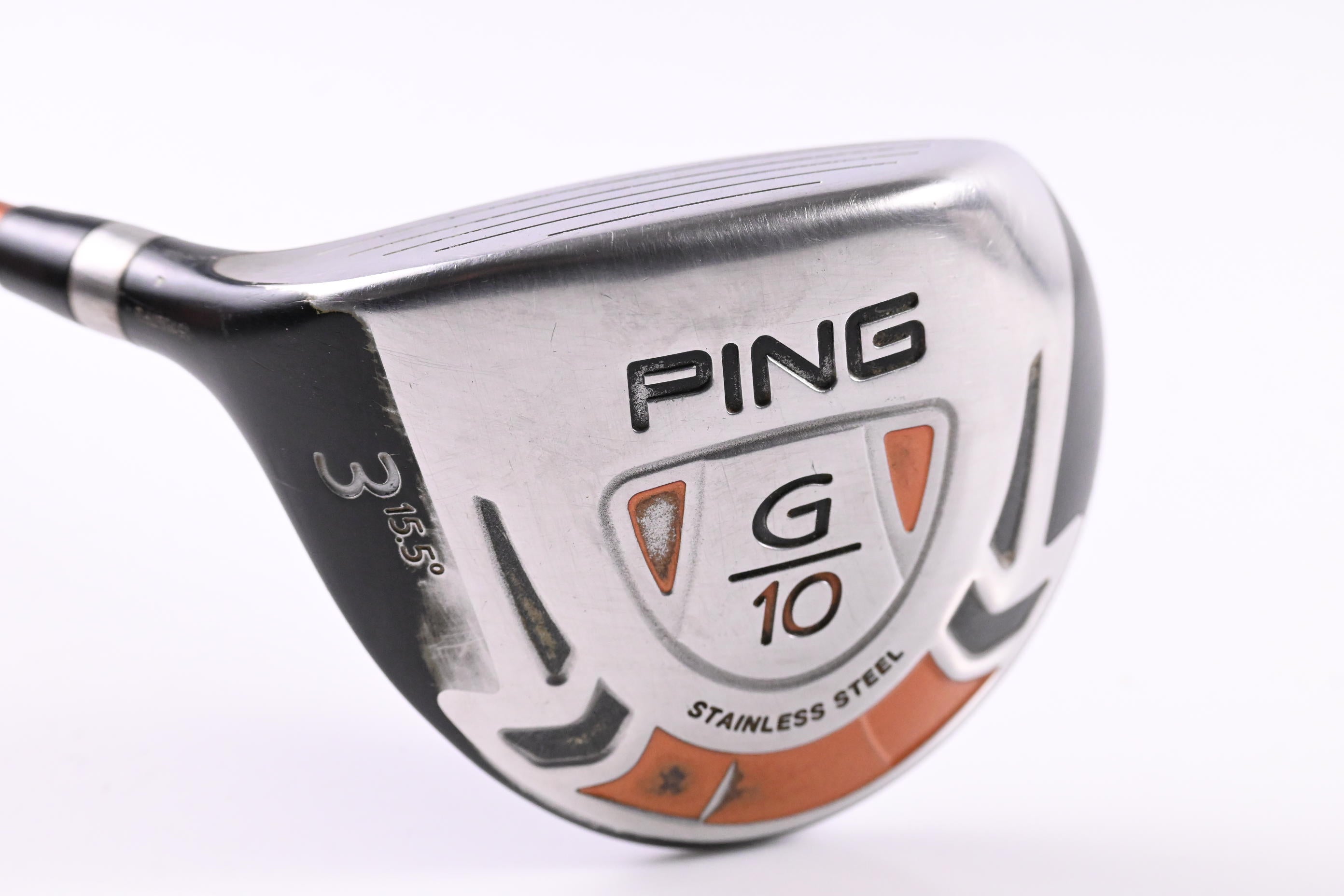Left Hand Ping G10 #3 Wood / 15.5 Degree / Regular Flex Ping TFC 129 Shaft