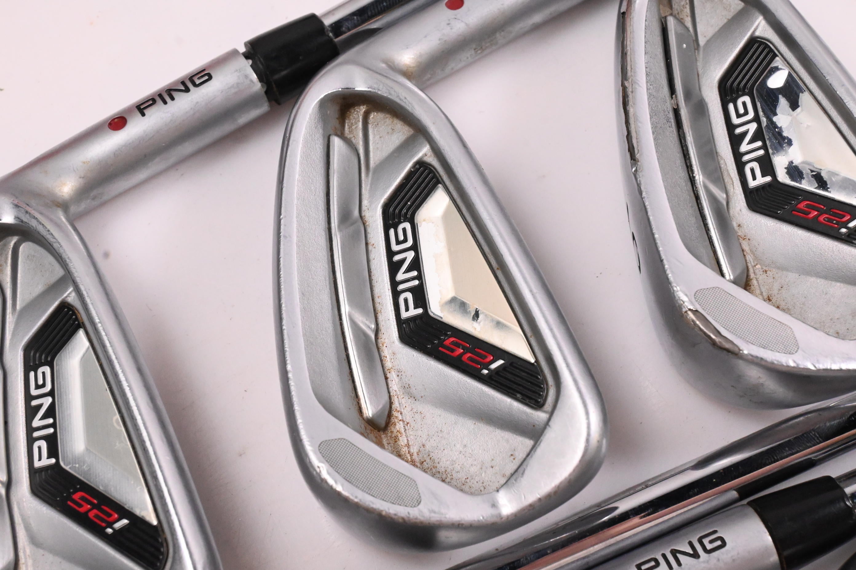 Ping i25 Irons / 4-PW / Maroon Dot / Stiff Flex Ping Z-Z65 Shafts