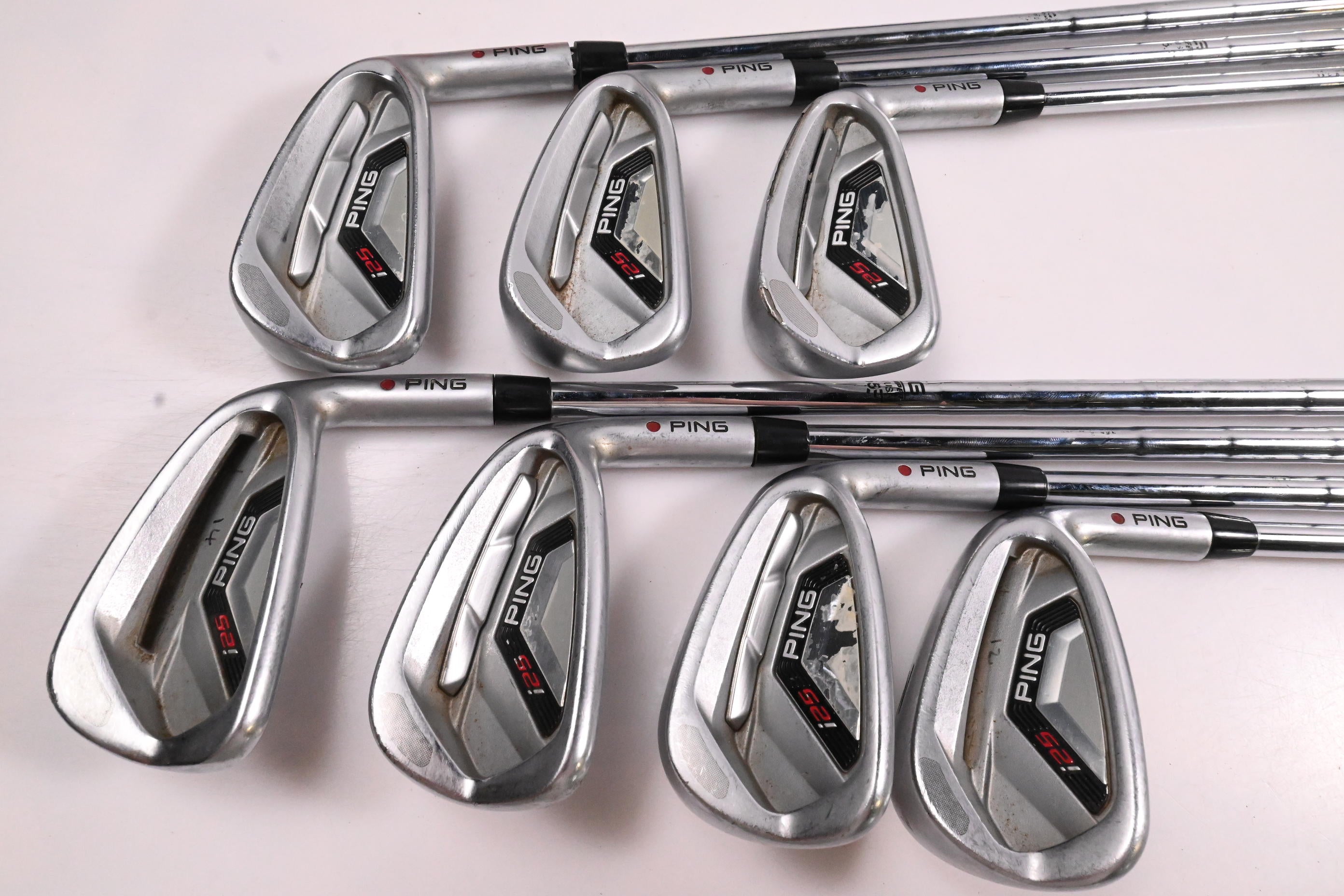 Ping i25 Irons / 4-PW / Maroon Dot / Stiff Flex Ping Z-Z65 Shafts