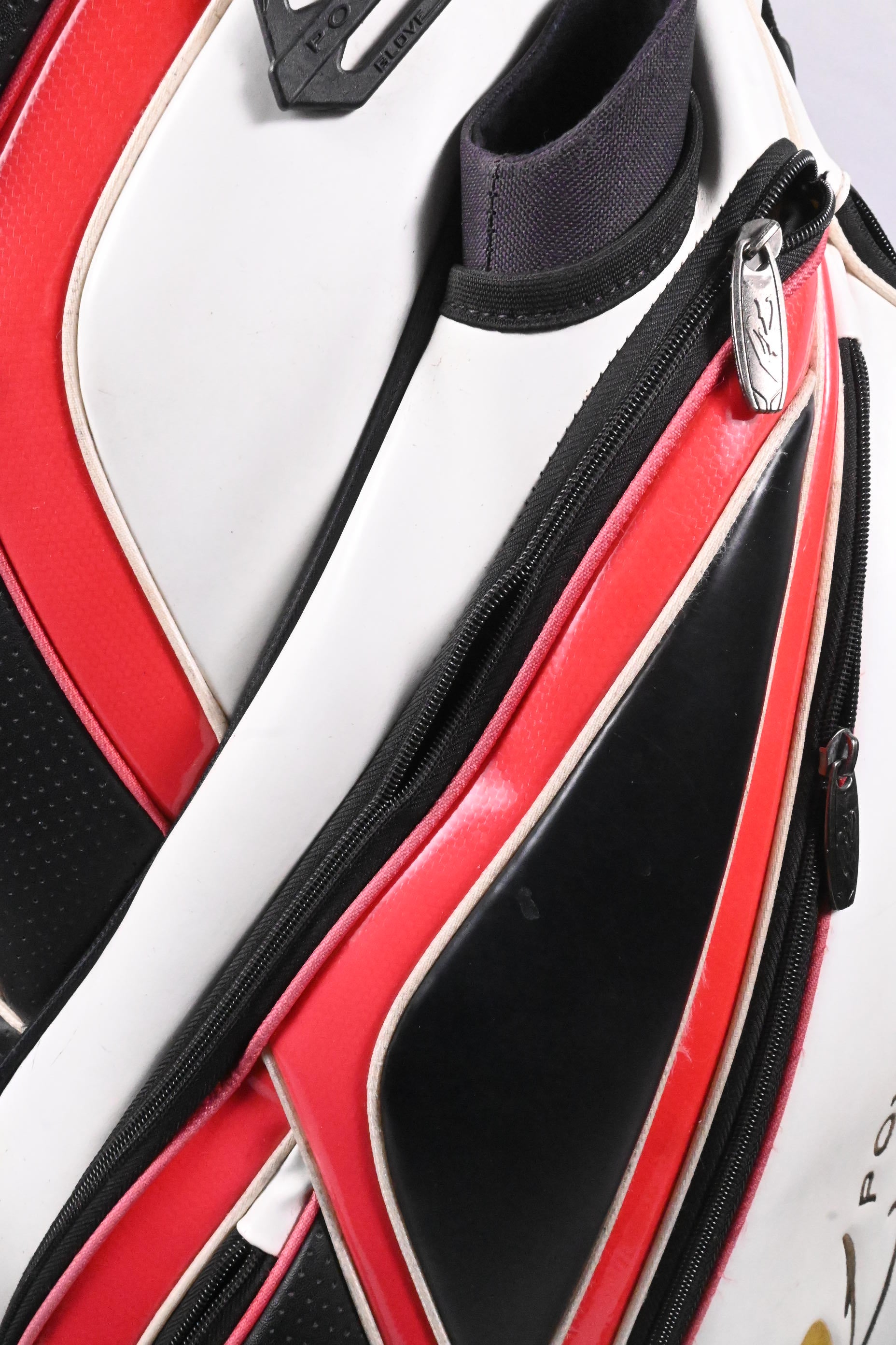 Powakaddy Cart Bag / 14-Way Divider / White, Black, Red