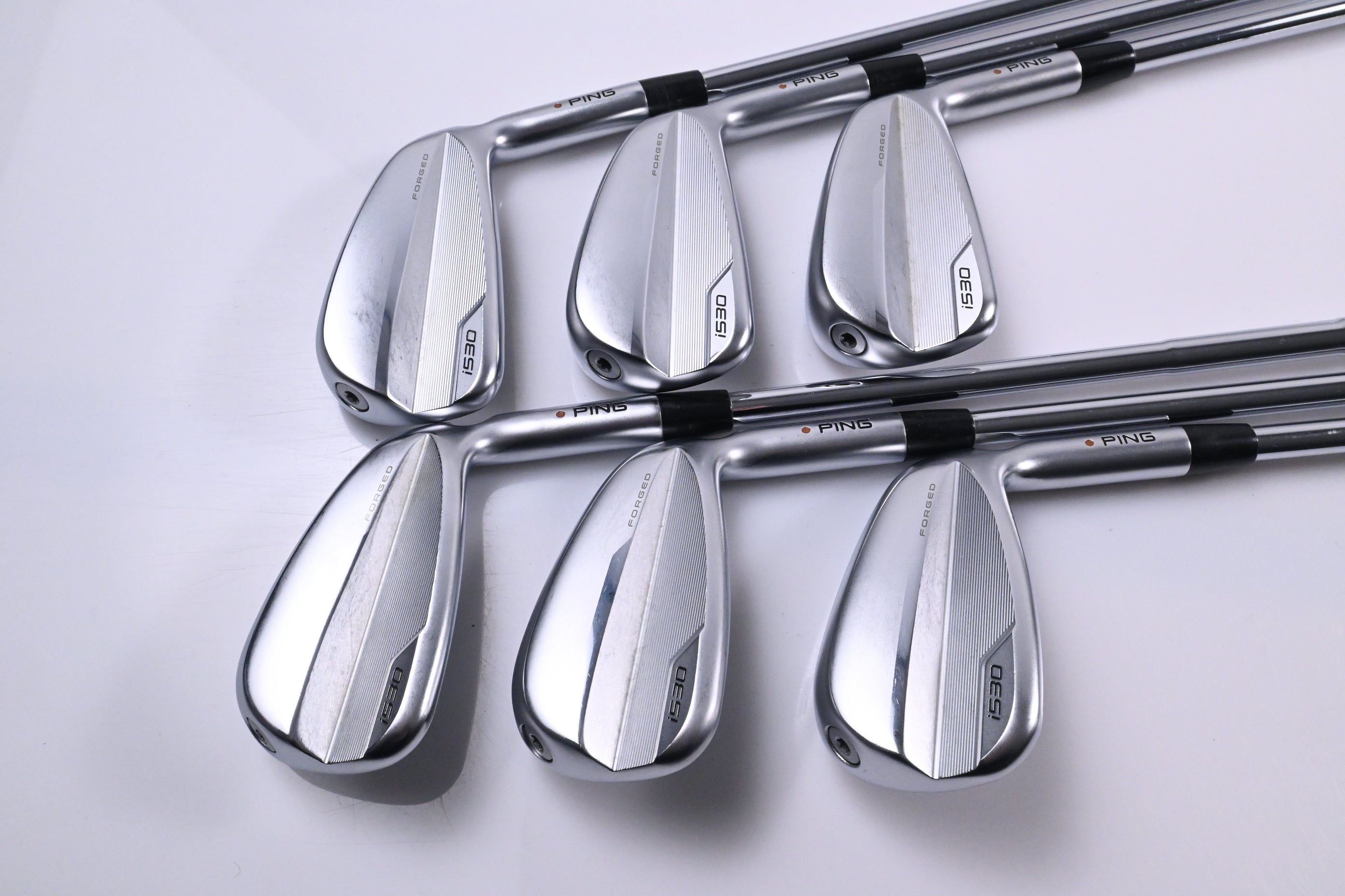 Ping i530 Irons / 5-PW / Brown Dot / Stiff Flex Dynamic Gold 100 MID S300 Shafts