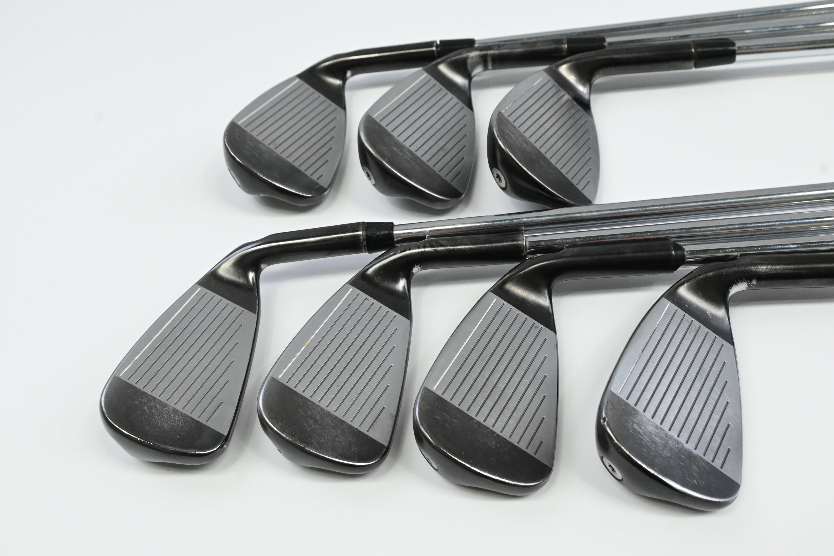 Left Hand Ping G710 Irons / 4-PW / White Dot / Regular Flex Ping AWT 2.0