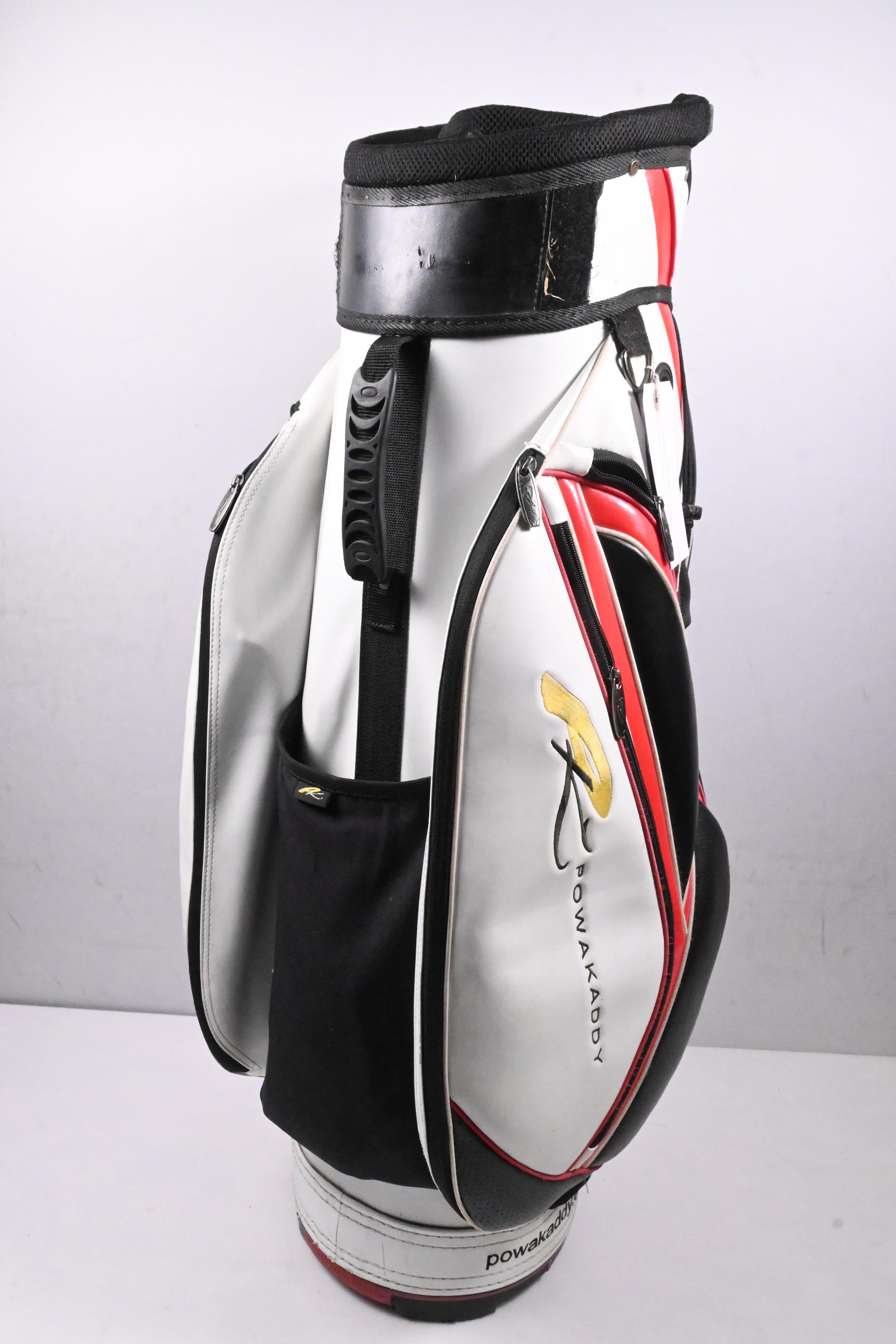Powakaddy Cart Bag / 14-Way Divider / White, Black, Red