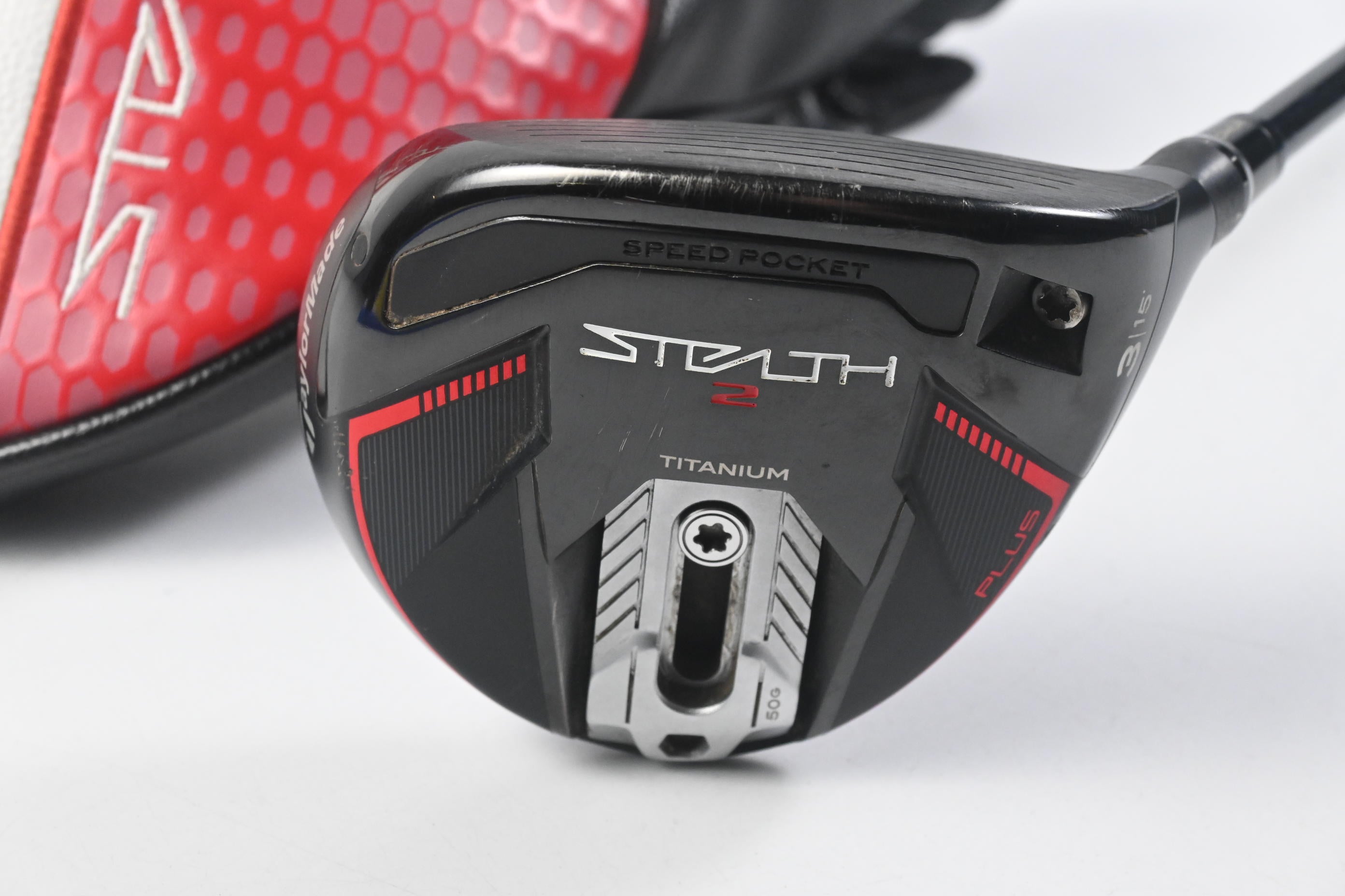 Taylormade Stealth 2 Plus #3 Wood / 15 Degree / Stiff Flex Kai'li Red 75 Shaft