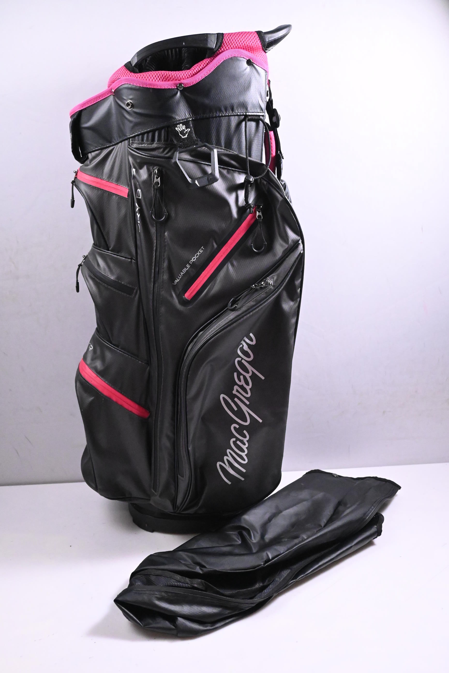 MacGregor Dry Cart Bag / 14-Way Divider / Black, Pink