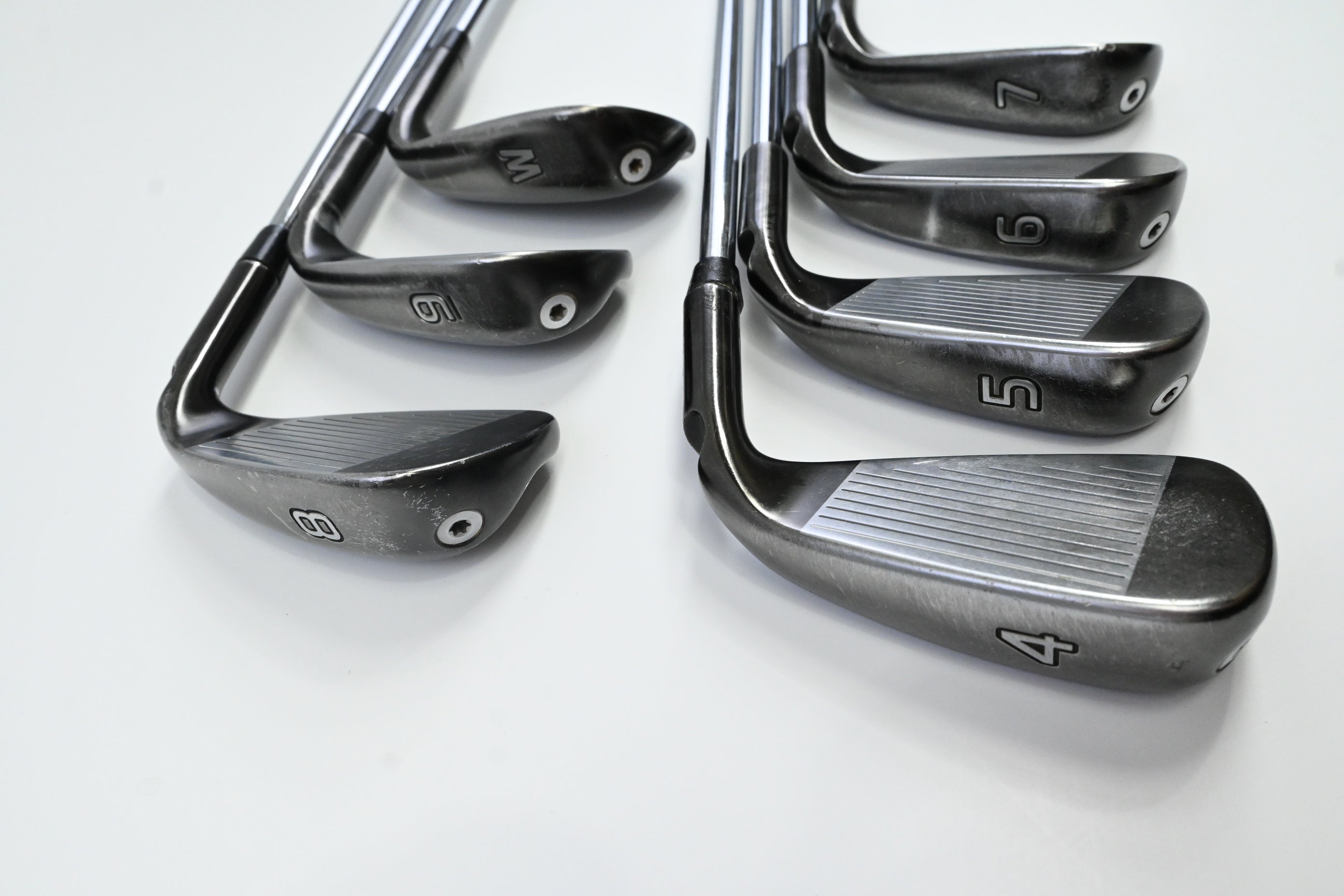 Left Hand Ping G710 Irons / 4-PW / White Dot / Regular Flex Ping AWT 2.0