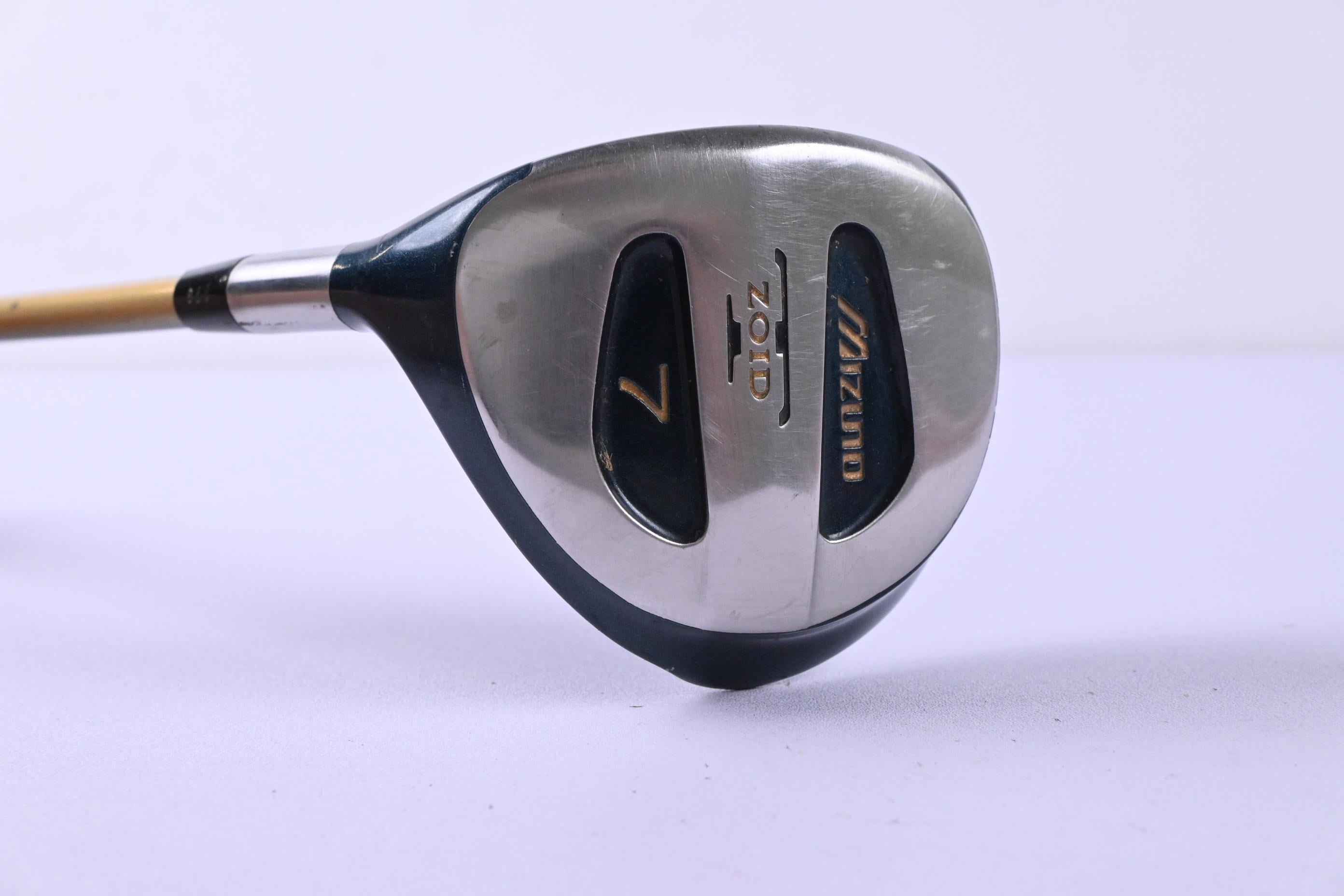 Left Hand Mizuno T-Zoid Forged #7 Wood / 21 Degree / Regular Flex Gold Shaft
