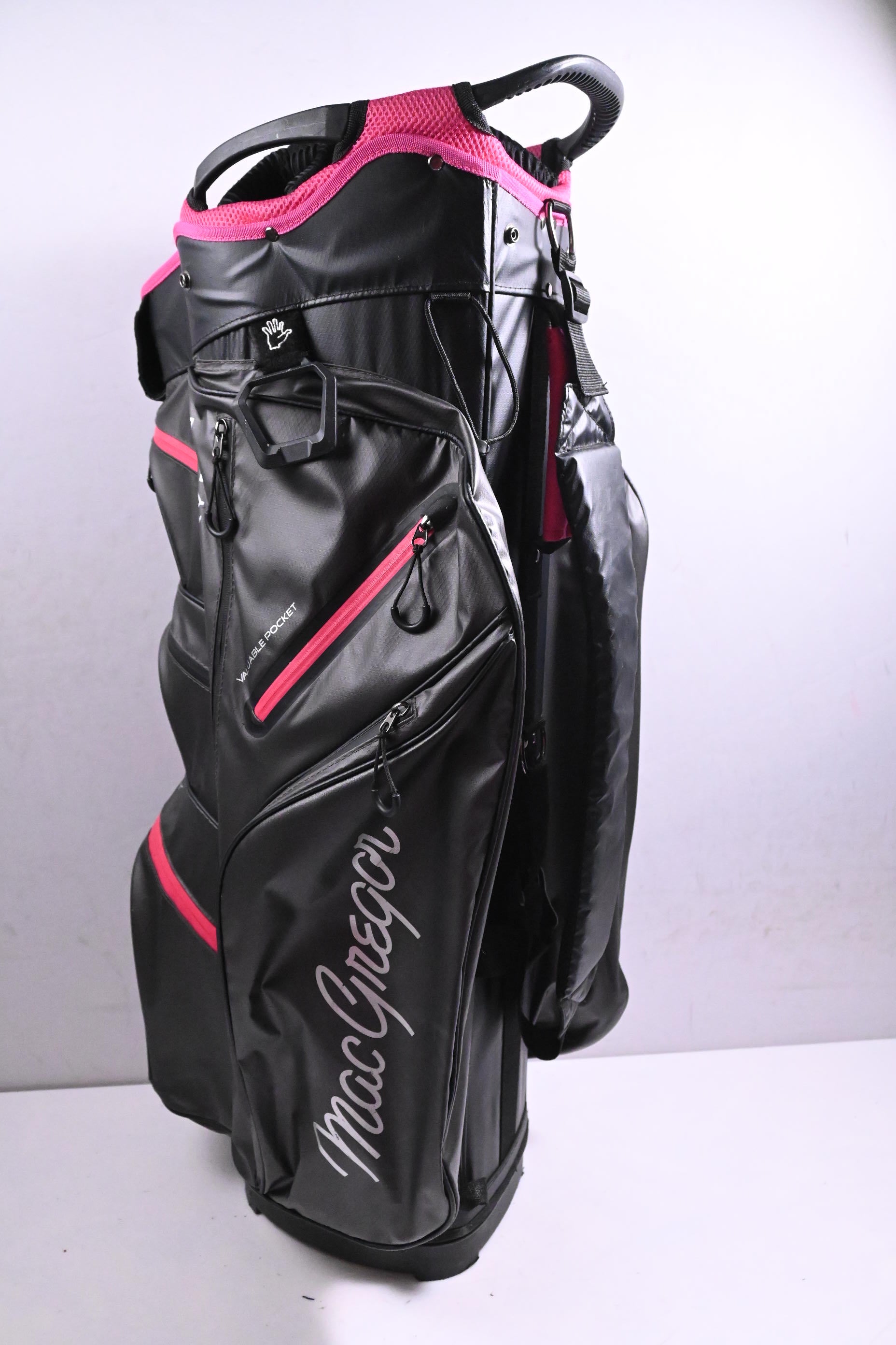 MacGregor Dry Cart Bag / 14-Way Divider / Black, Pink