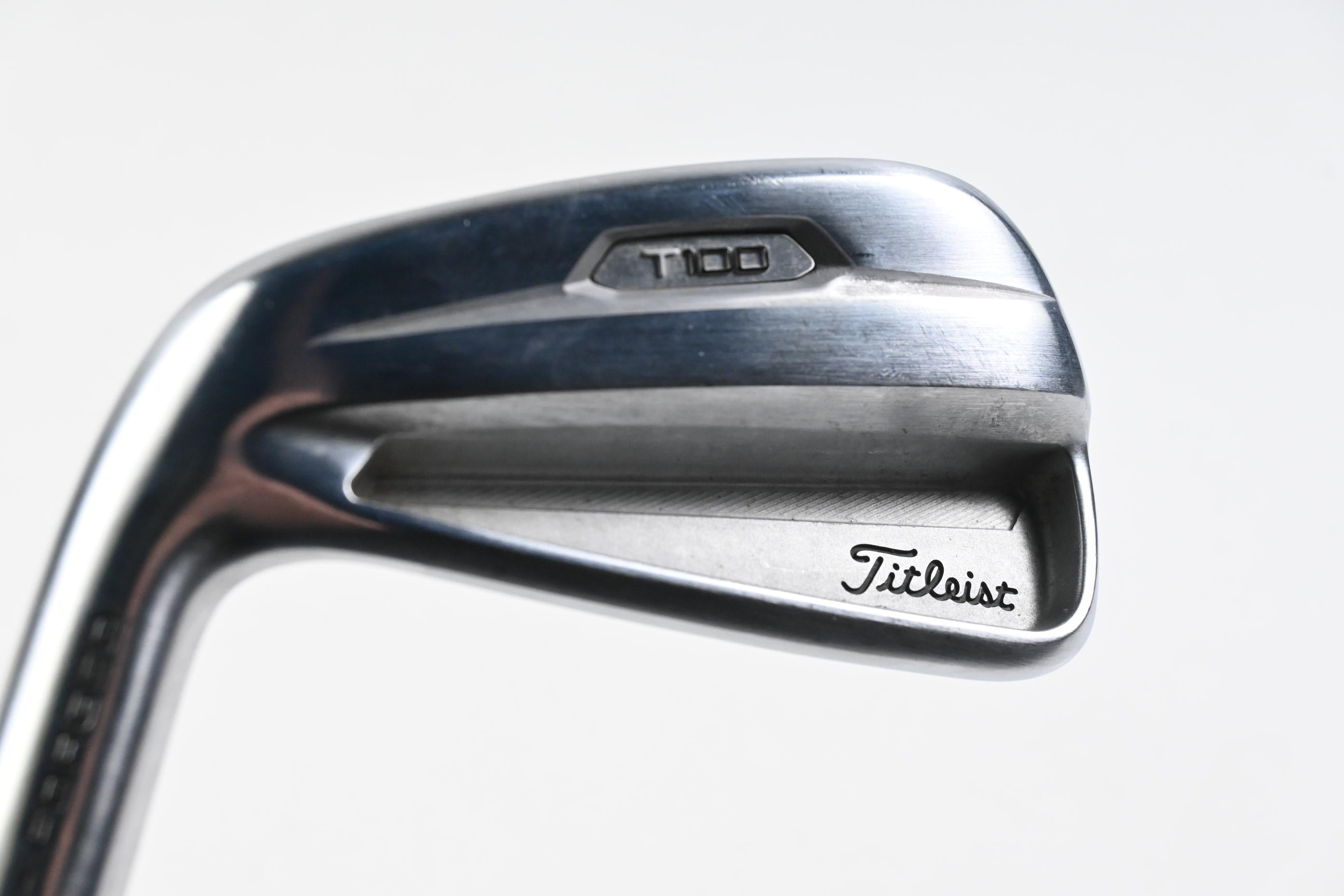 Left Hand Titleist T100 2021 #4 Iron / 24 Degree / Regular Flex Nicklaus Rifle