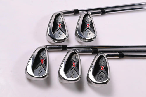 Callaway X Hot 2019 Irons / 5-9i / Regular Flex XP 85 R300 Shafts