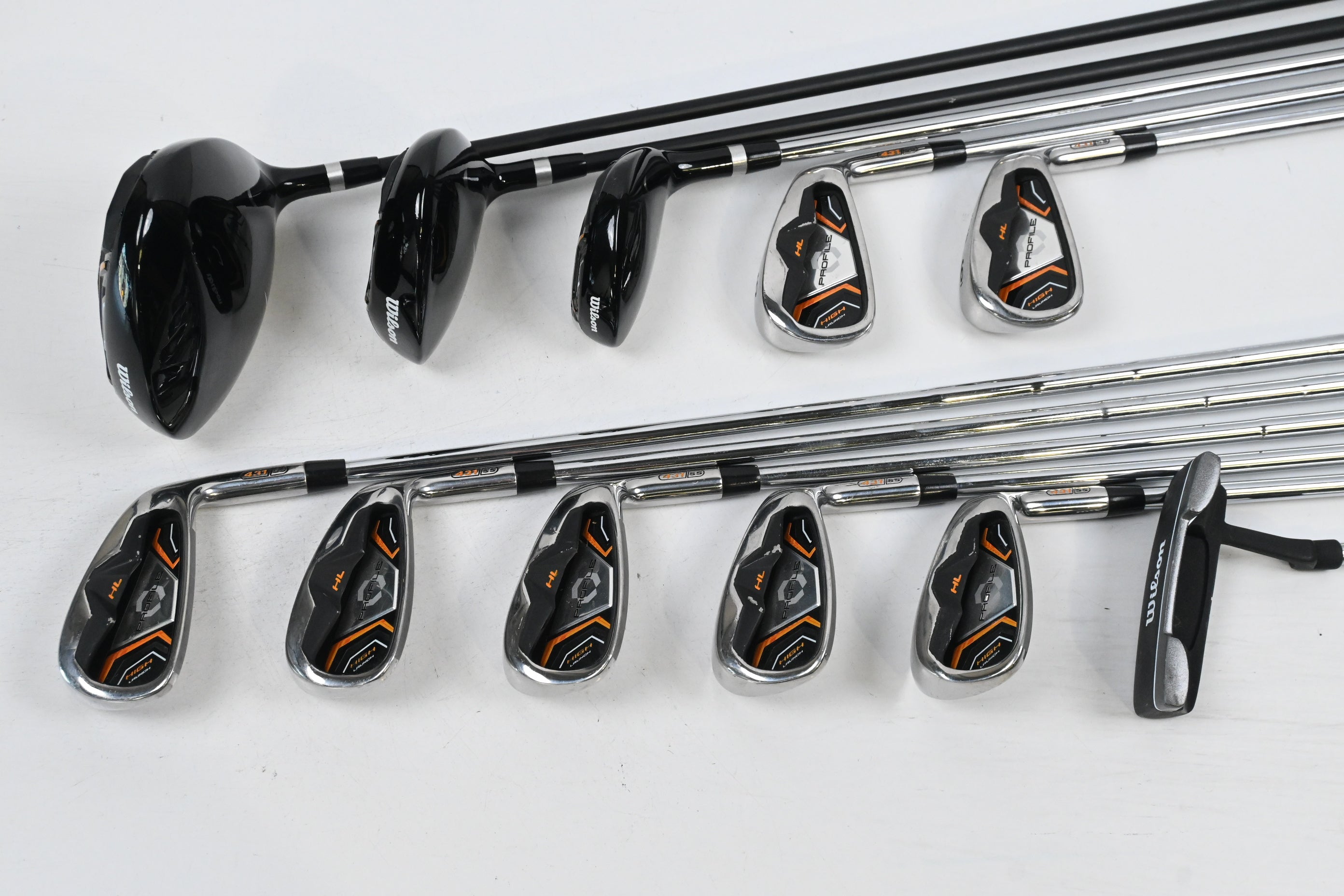 Junior Wilson Profile Package Set / Woods, Irons, Putter, Bag