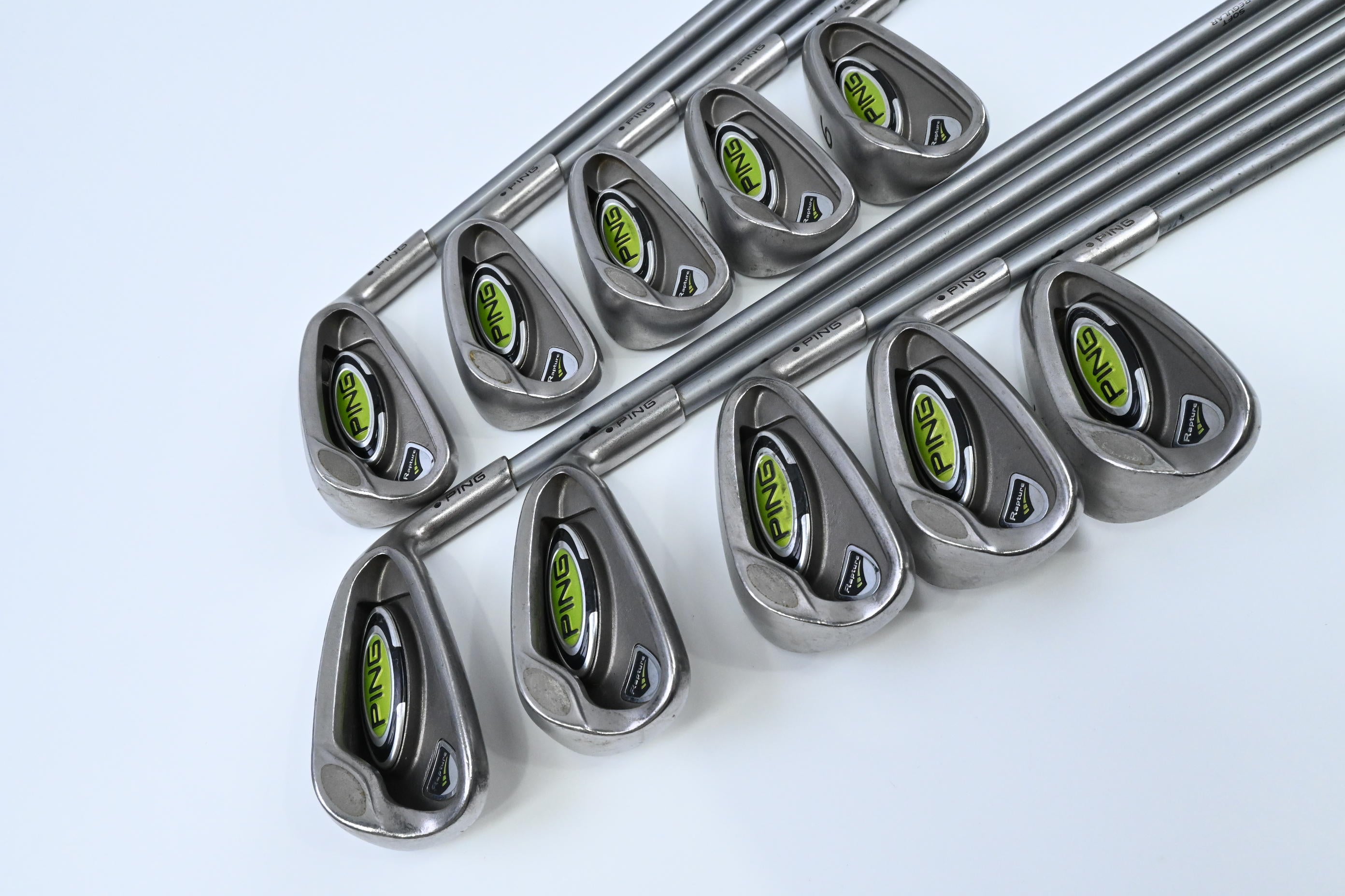 Ping Rapture Irons / 2-PW+SW / Black Dot / Regular Flex Ping TFC 909 Shafts