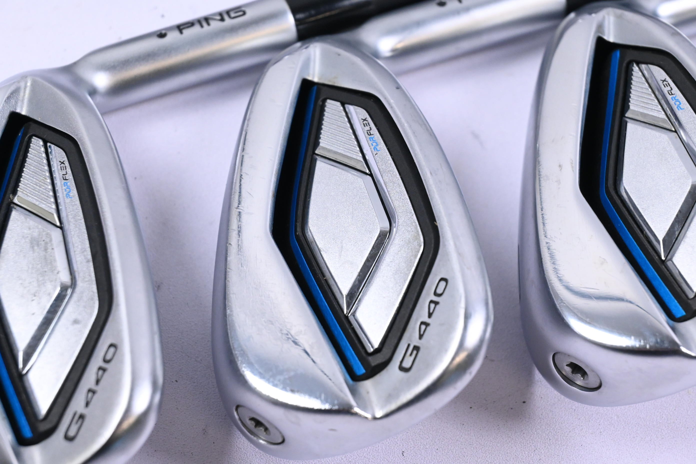 Ping G440 Irons / 6-PW+UW+GW / Black Dot / Senior Flex Ping Alta CB Blue Shafts