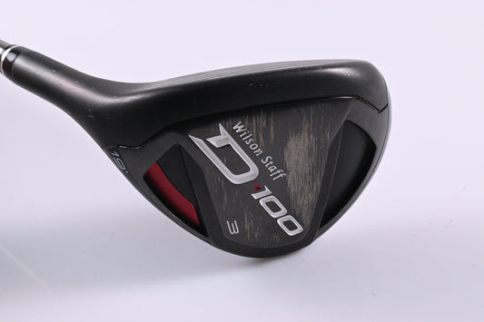 Left Hand Wilson D100 #3 Hybrid / 19 Degree / Regular Flex Elements Chrome 54
