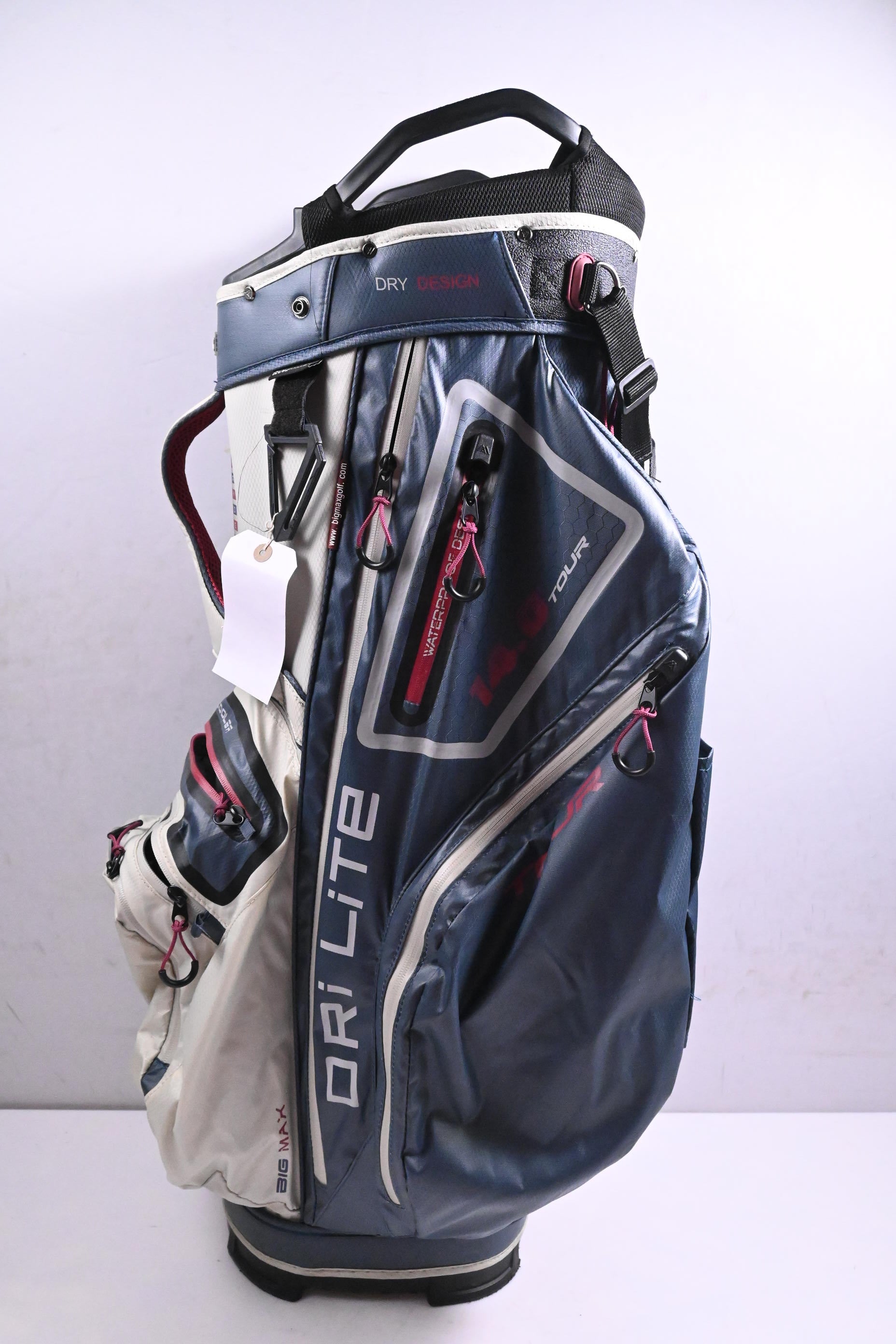 Big Max Dri-Lite Tour 14.0 Cart Bag / 14-Way Divider / Blue, Grey
