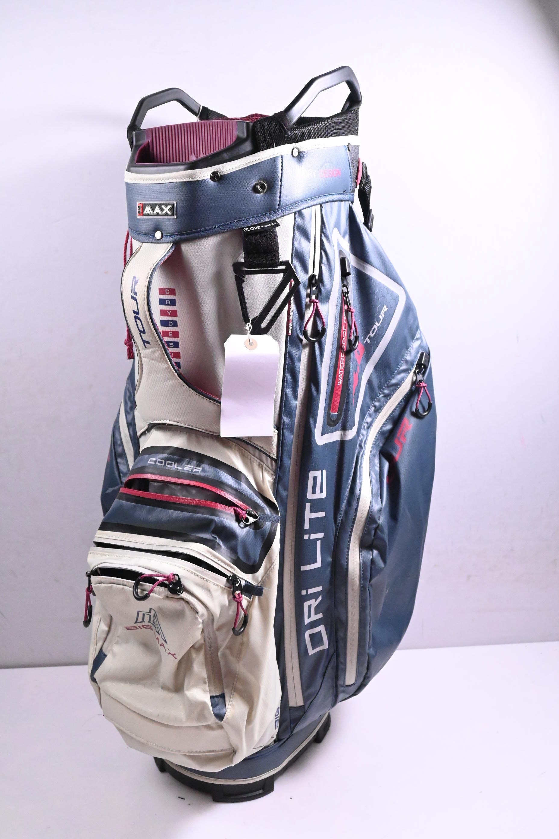 Big Max Dri-Lite Tour 14.0 Cart Bag / 14-Way Divider / Blue, Grey