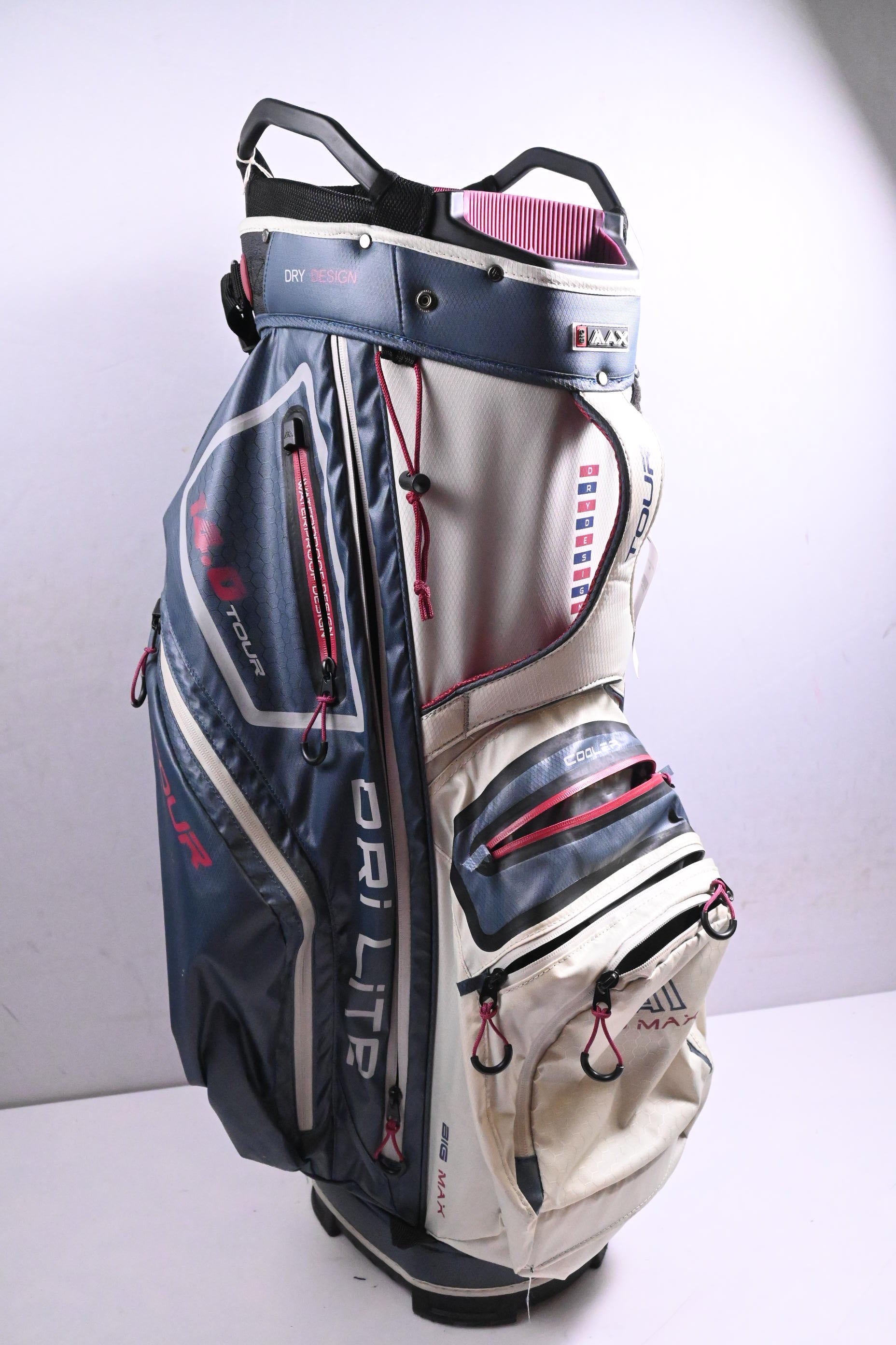 Big Max Dri-Lite Tour 14.0 Cart Bag / 14-Way Divider / Blue, Grey