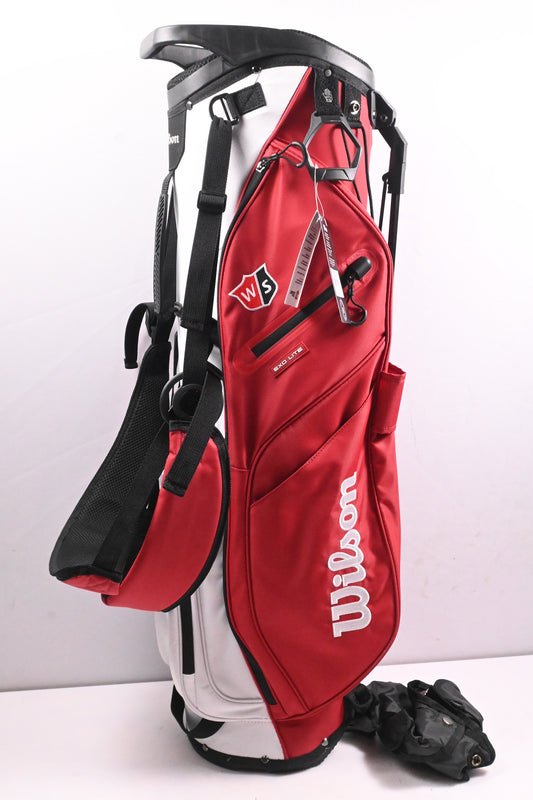 Wilson Staff EXO Lite Stand Bag / 4-Way Divider / Red, White