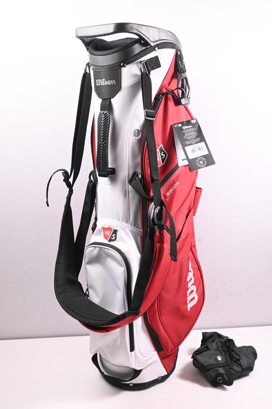 Wilson Staff EXO Lite Stand Bag / 4-Way Divider / Red, White