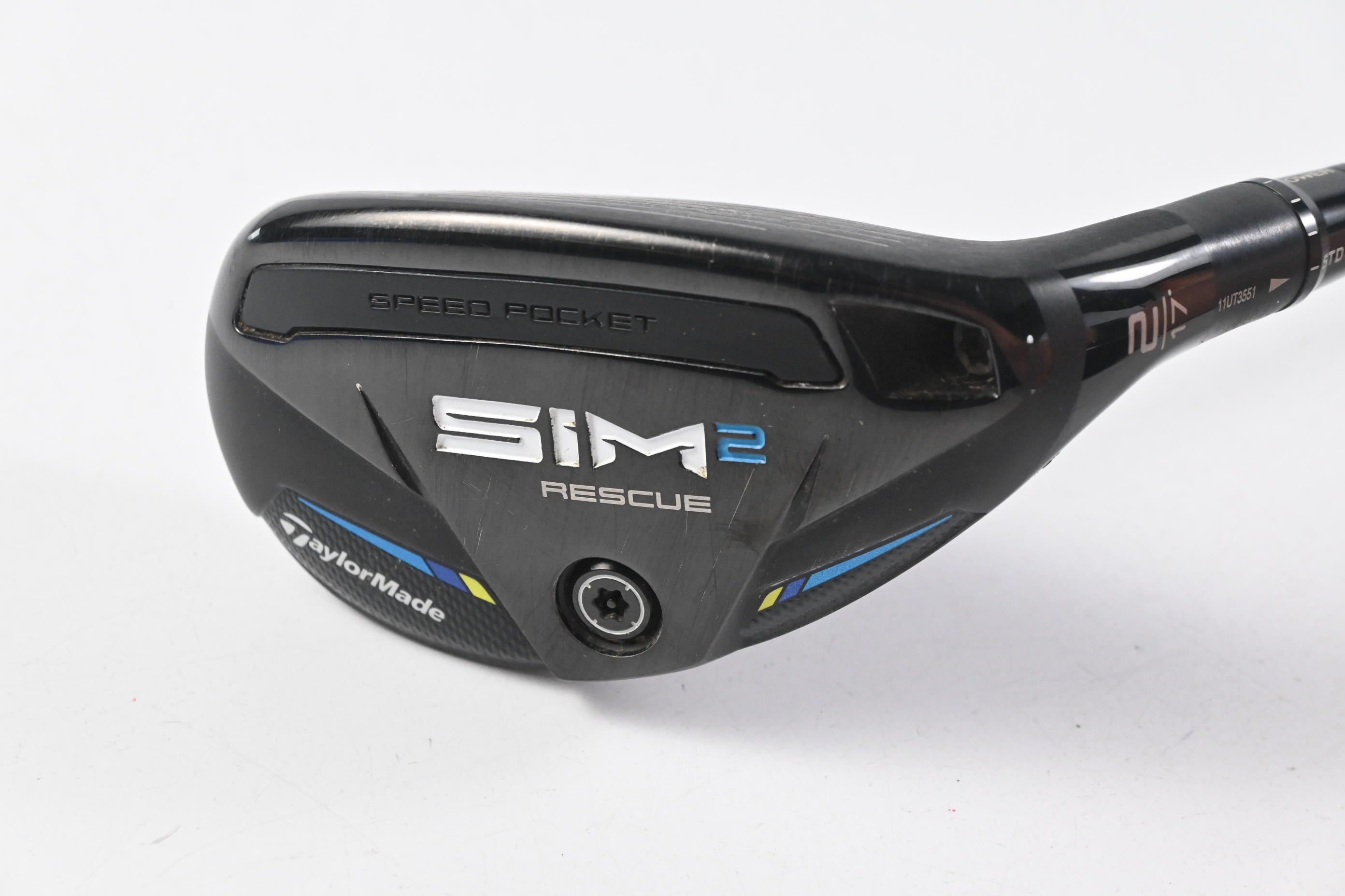 Taylormade SIM2 #2 Hybrid / 17 Degree / Stiff Flex Tensei AV Blue Raw 80 Shaft