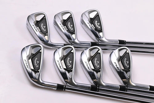 Left Hand Callaway Apex DCB Irons / 4-PW / Regular Flex Elevate MPH 85 Shafts