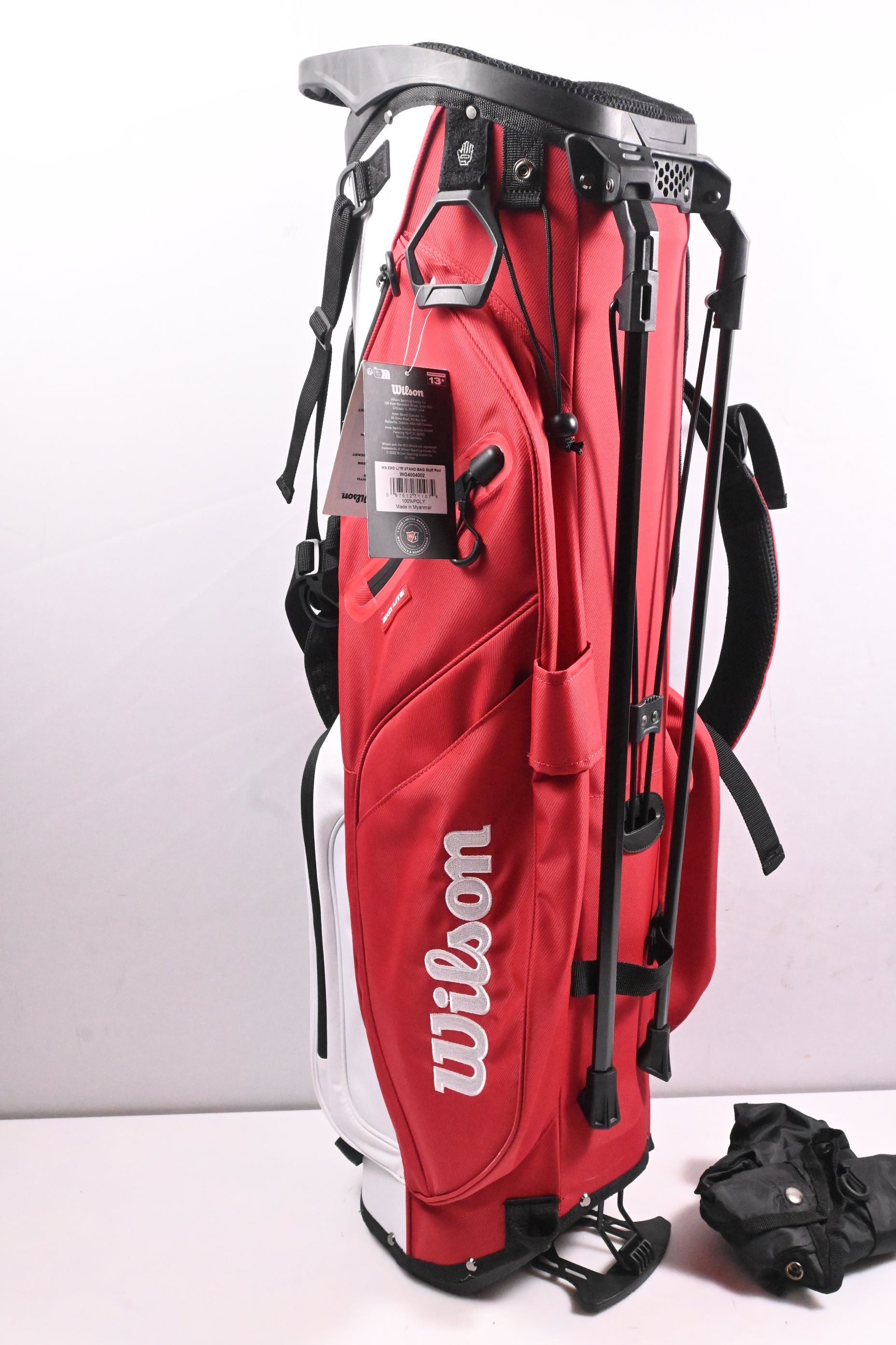 Wilson Staff EXO Lite Stand Bag / 4-Way Divider / Red, White