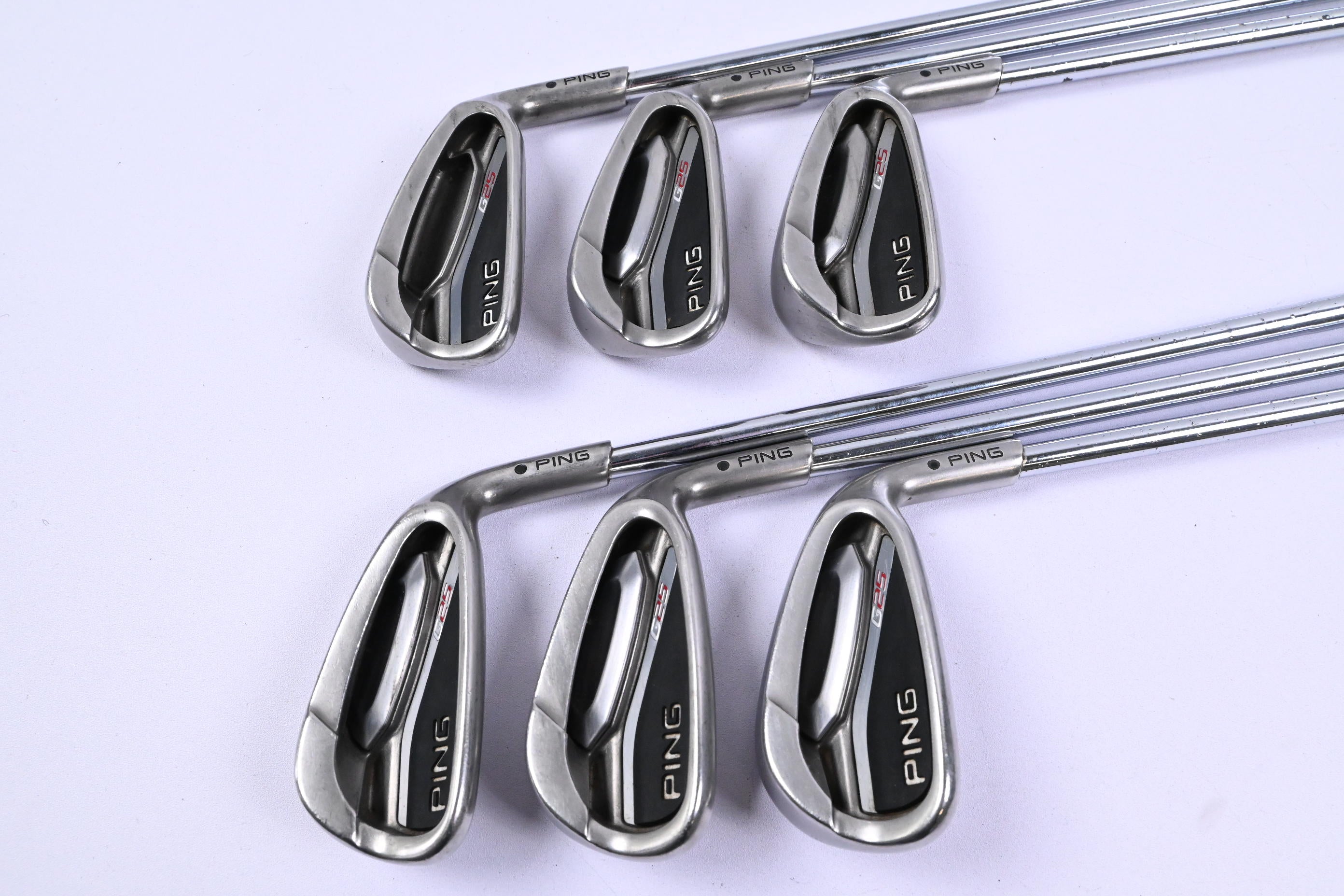 Ping G25 Irons / 5-PW / Black Dot / Regular Flex Ping CFS Shafts