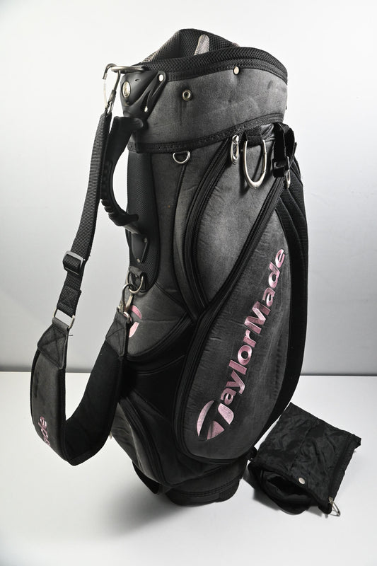 Ladies Taylormade Cart Bag / 14-Way Divider / Grey, Black & Pink