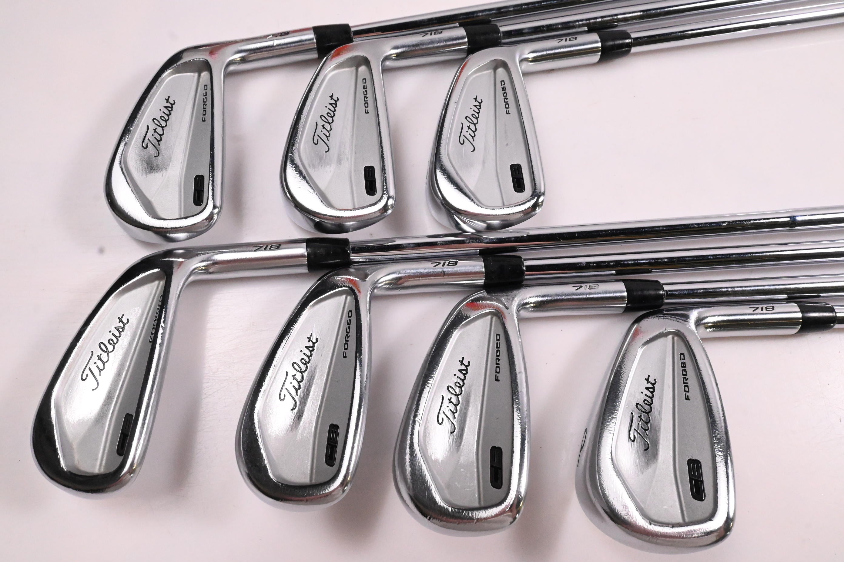 Titleist 718 CB Irons / 4-PW / Stiff Flex AMT Tour White S300 Shafts