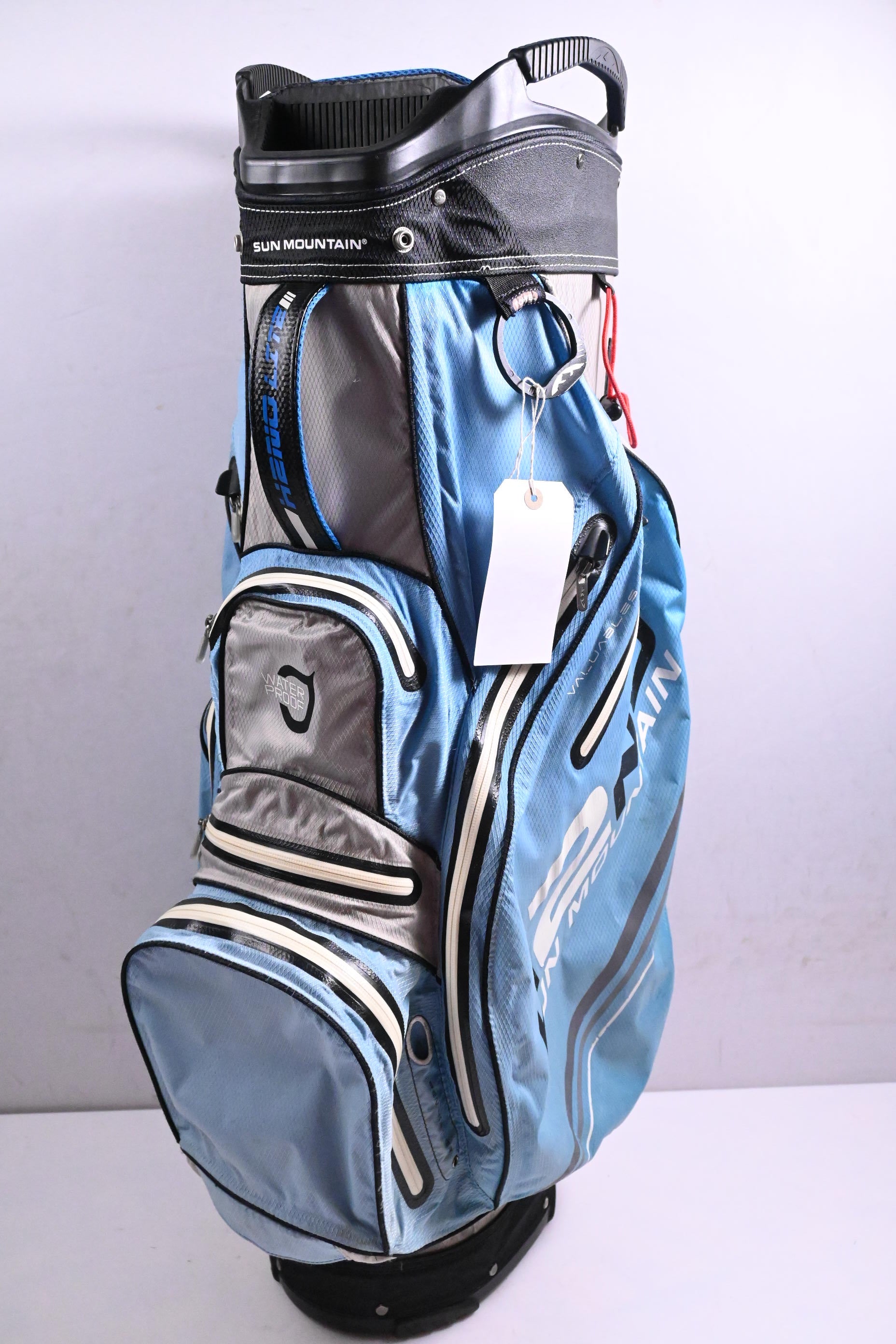 Sun Mountain H2NO Cart Bag / 14-Way Divider / Blue, Grey