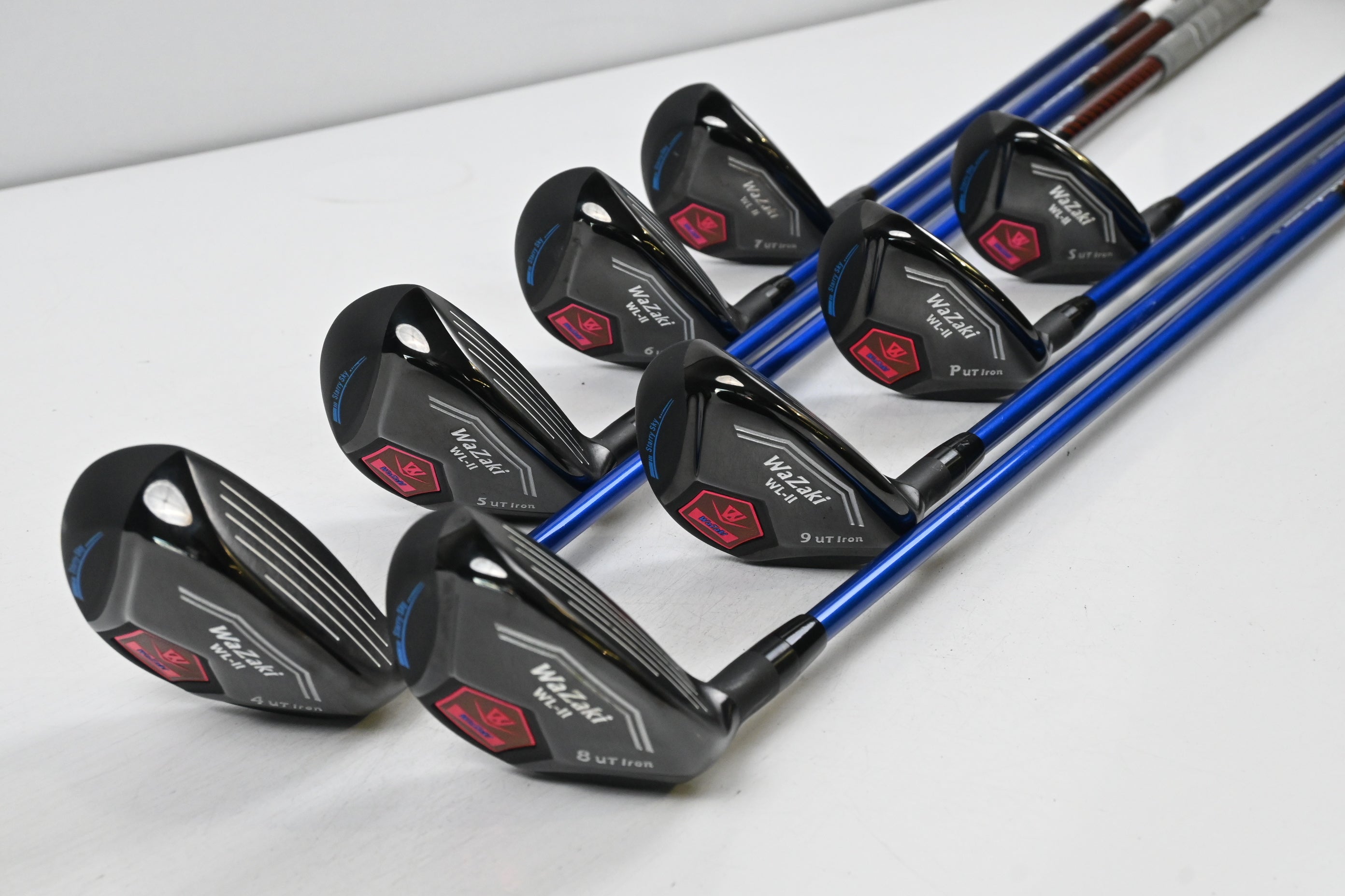 Wazaki WL-II Hybrid Irons / 4-PW+SW / Regular Flex Bushikadna MWMF Shafts