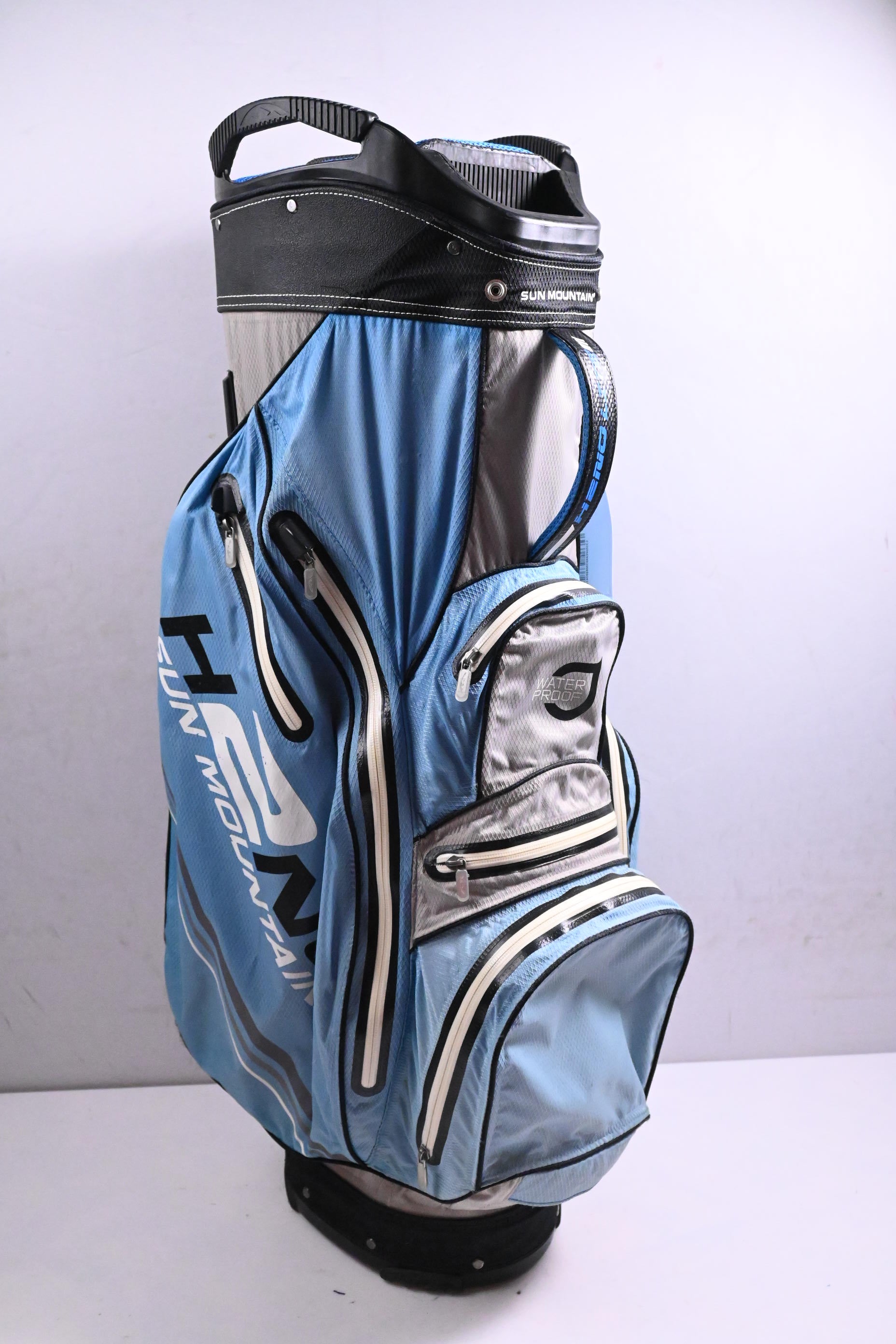 Sun Mountain H2NO Cart Bag / 14-Way Divider / Blue, Grey
