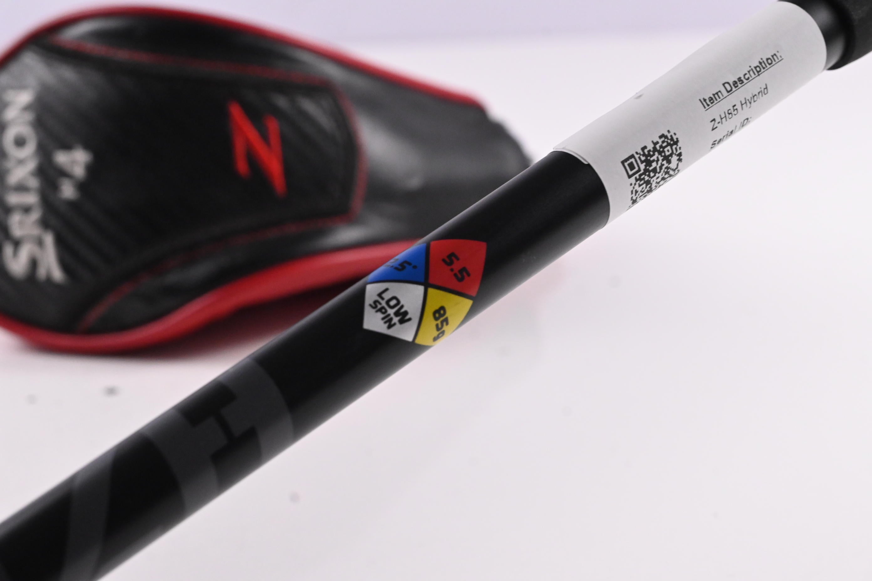 Srixon Z-H85 #4 Hybrid / 22 Degree / Regular Flex HZRDUS Black 85 Shaft