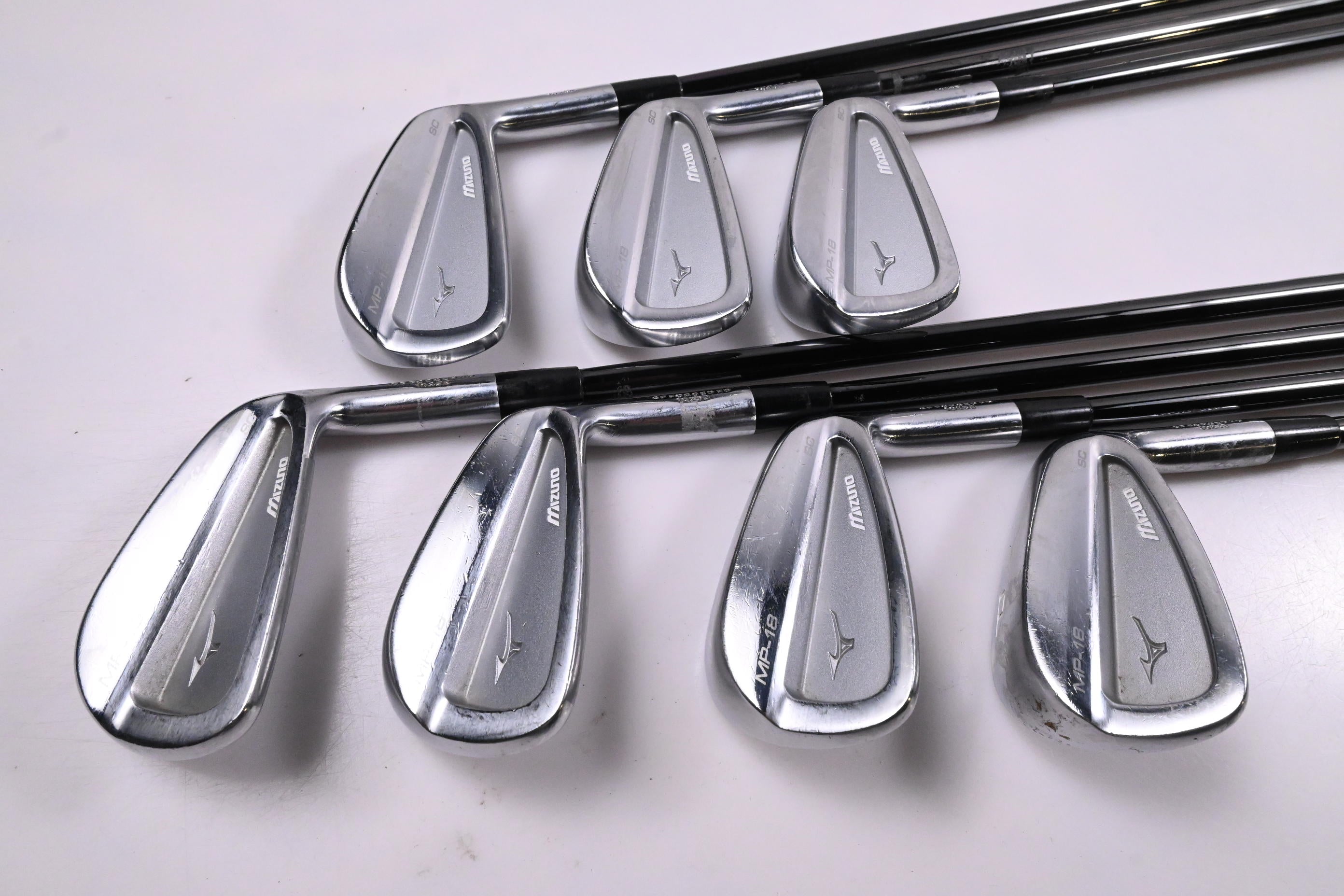 Mizuno MP-18 SC Irons / 4-PW / Stiff Flex KBS $-Taper 120 Shafts