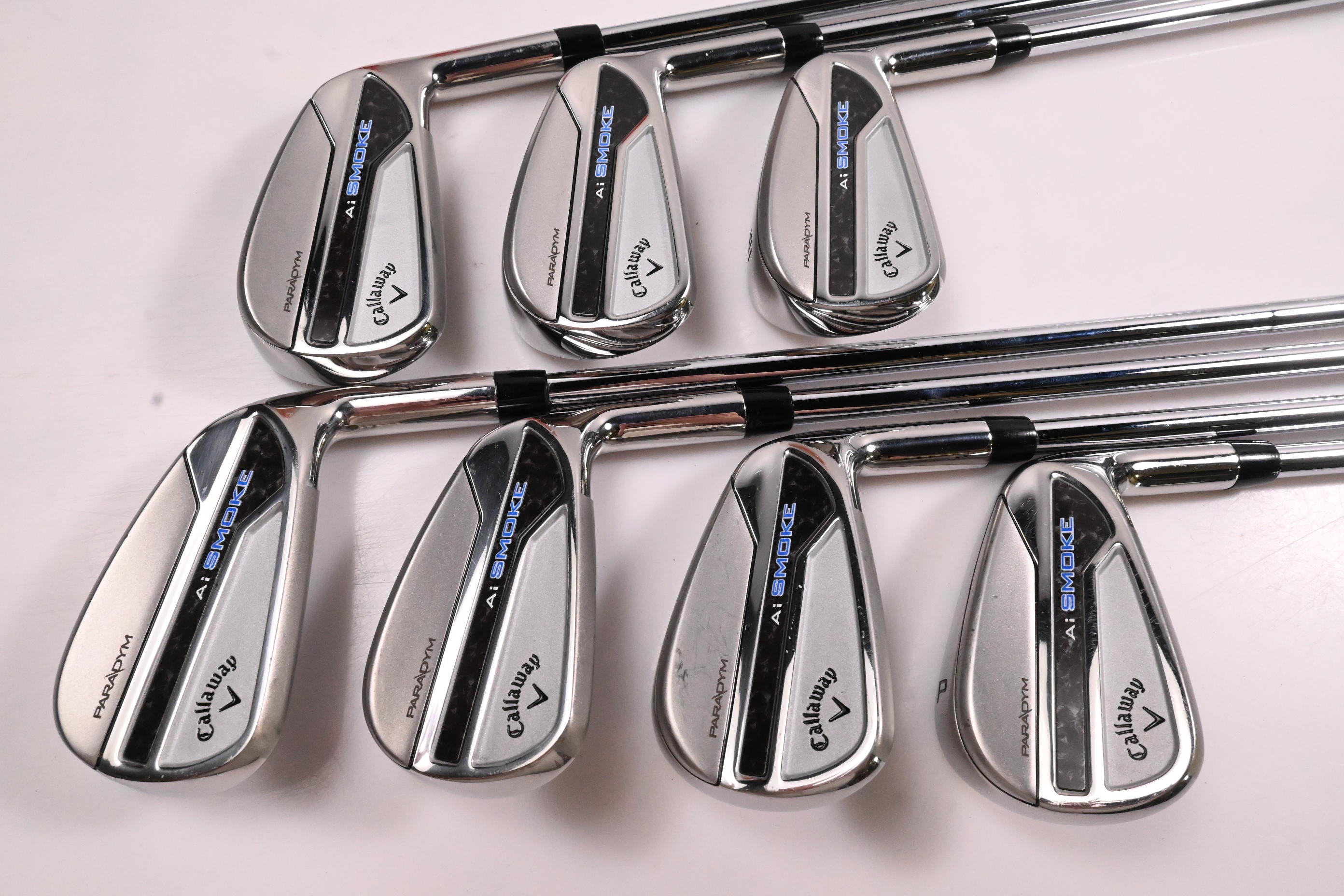 Callaway Paradym Ai Smoke Irons / 4-PW / Stiff Flex Elevate MPH 95 Shafts