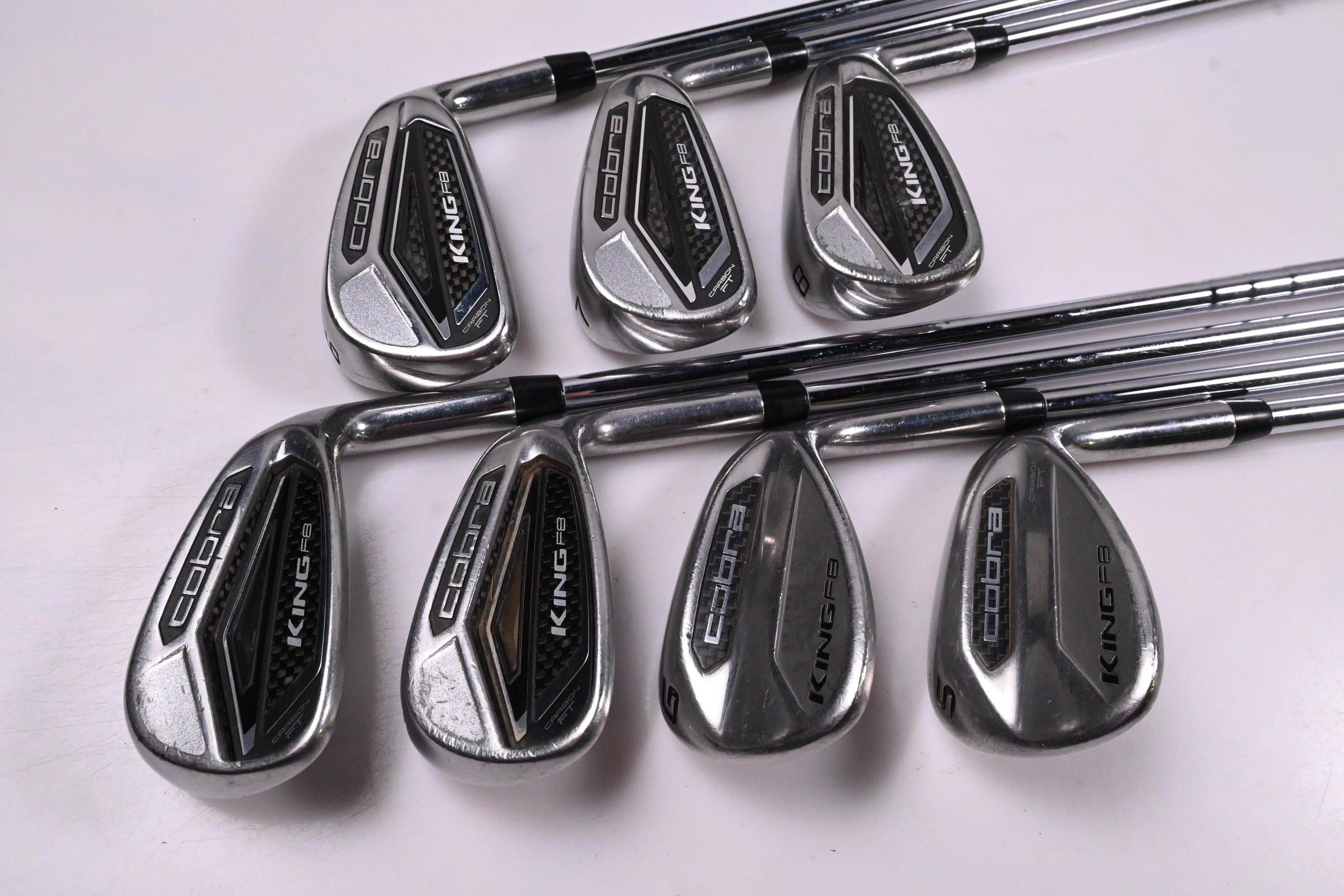 Cobra King F8 Irons / 6-PW+GW+SW / Regular Flex XP 90 Shafts
