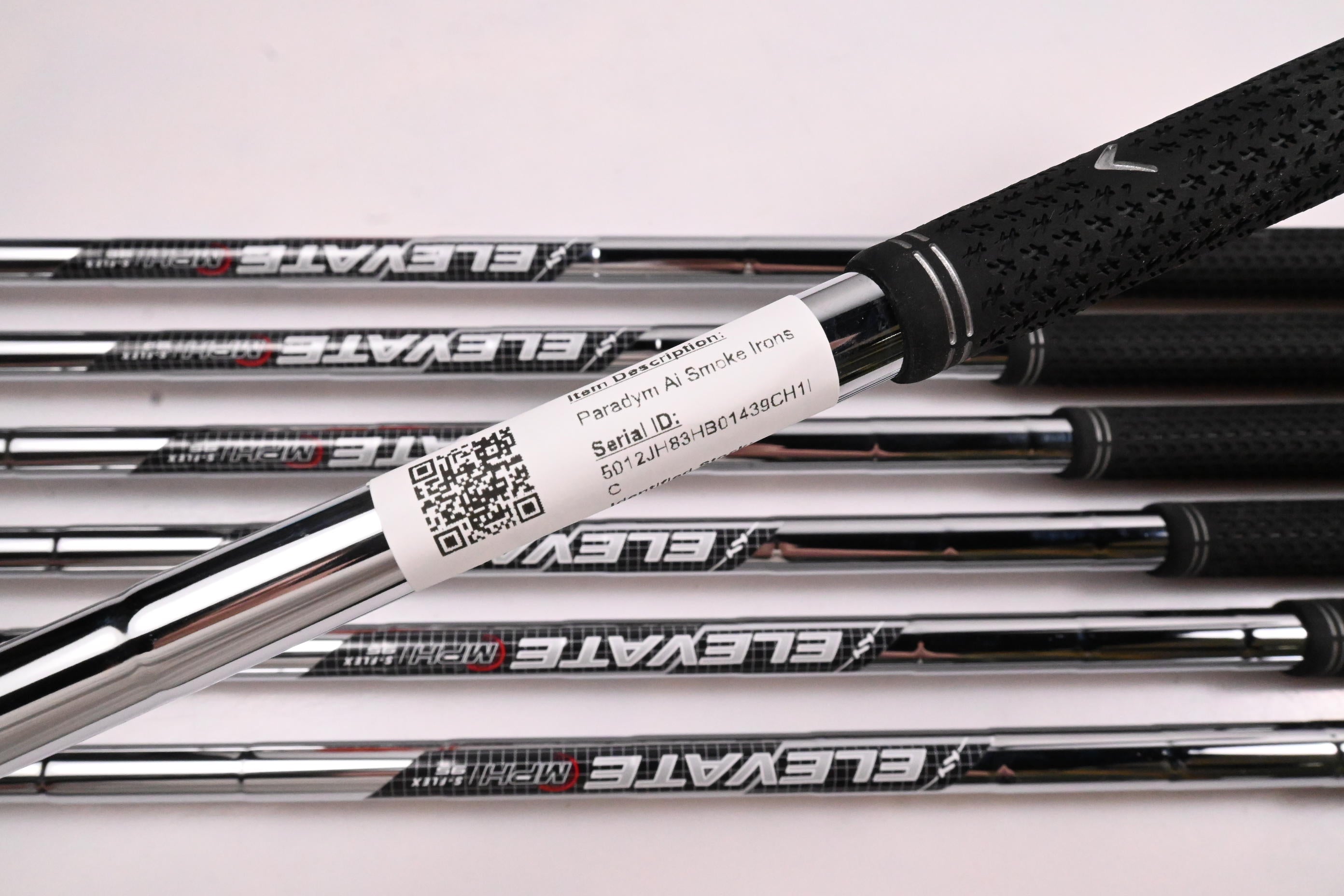 Callaway Paradym Ai Smoke Irons / 4-PW / Stiff Flex Elevate MPH 95 Shafts