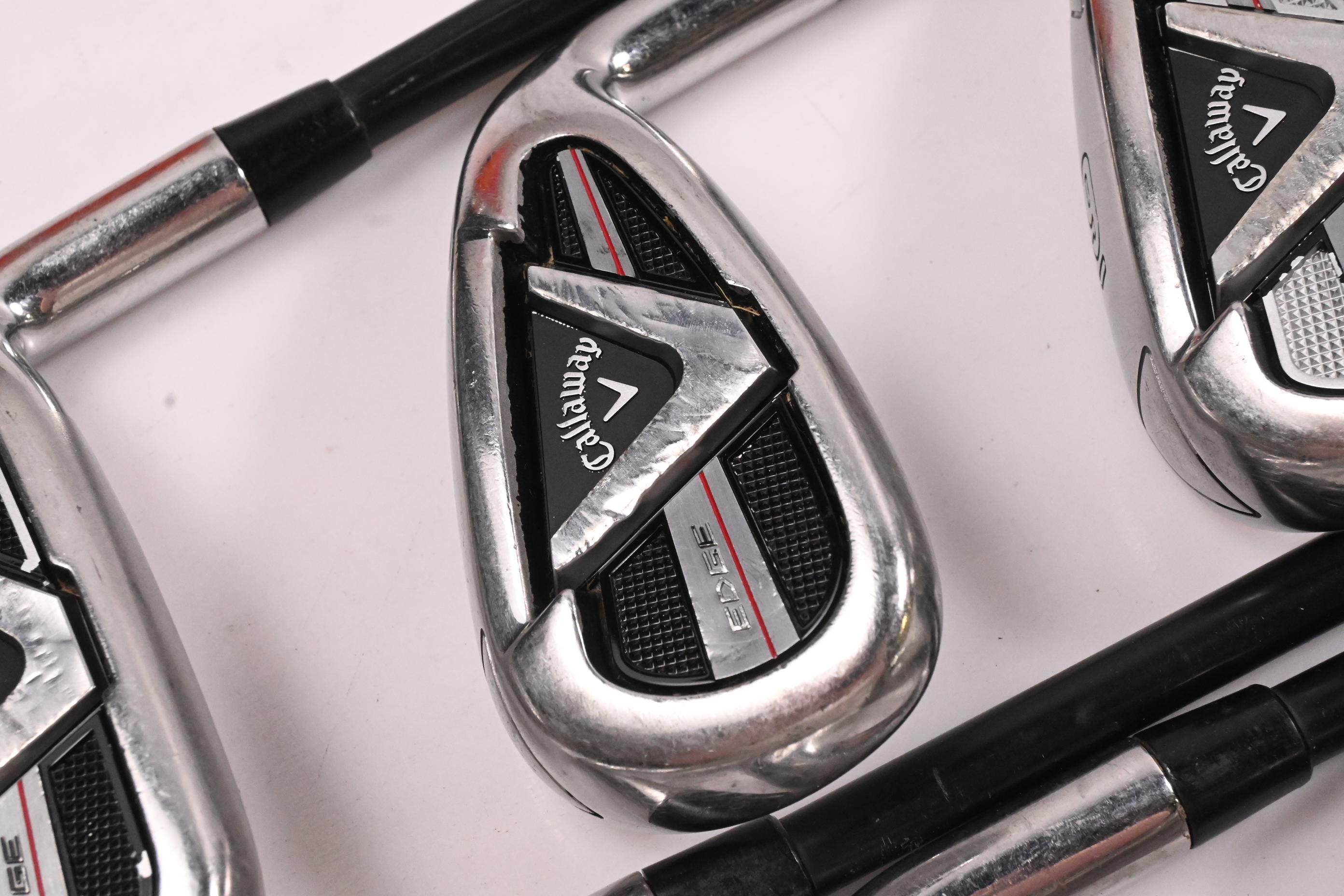 Callaway Edge Red Irons / 7-PW+GW+SW / Regular Flex Callaway Shafts