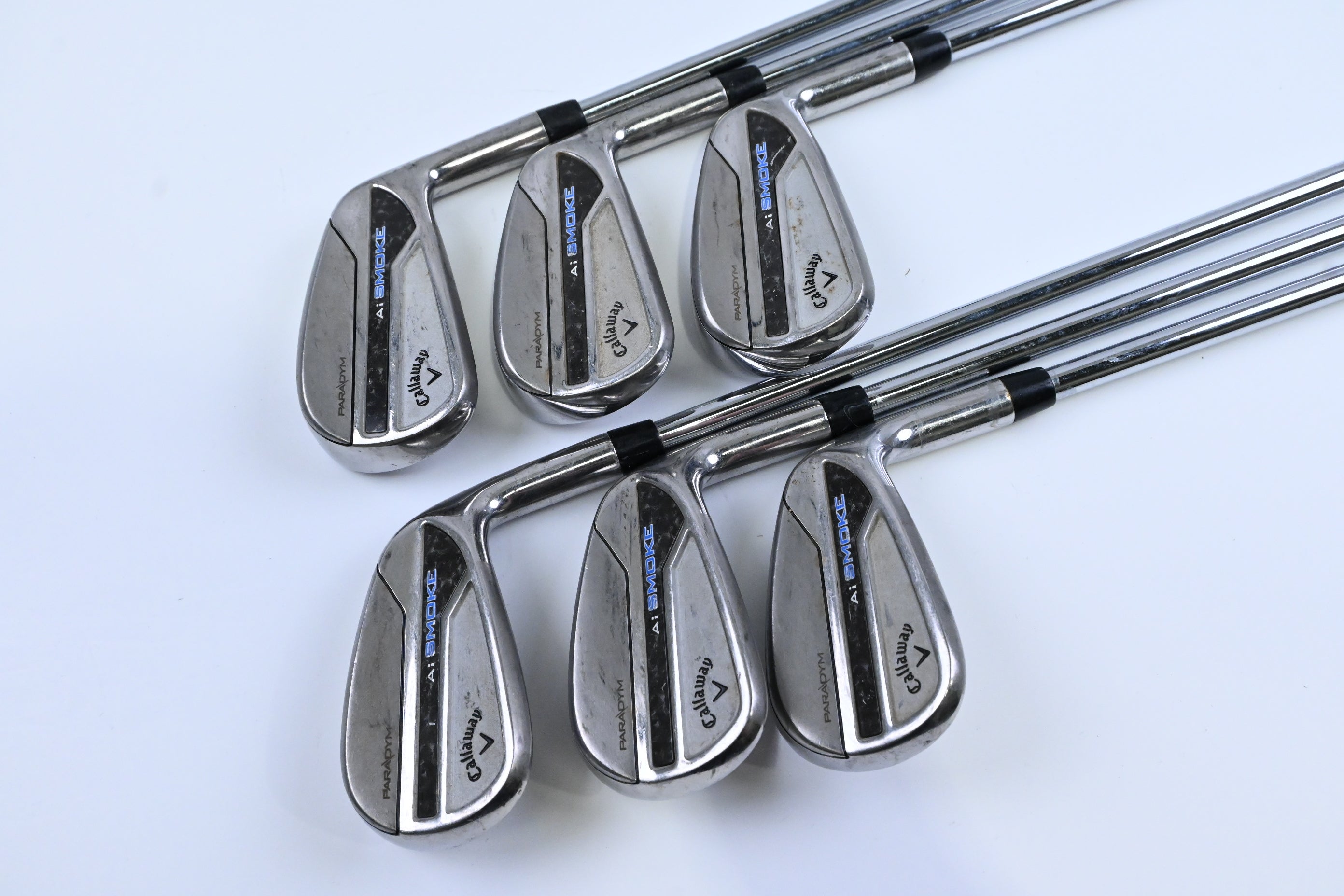 Callaway Paradym Ai Smoke Irons / 5-PW / Regular Flex Elevate MPH 85 Shafts