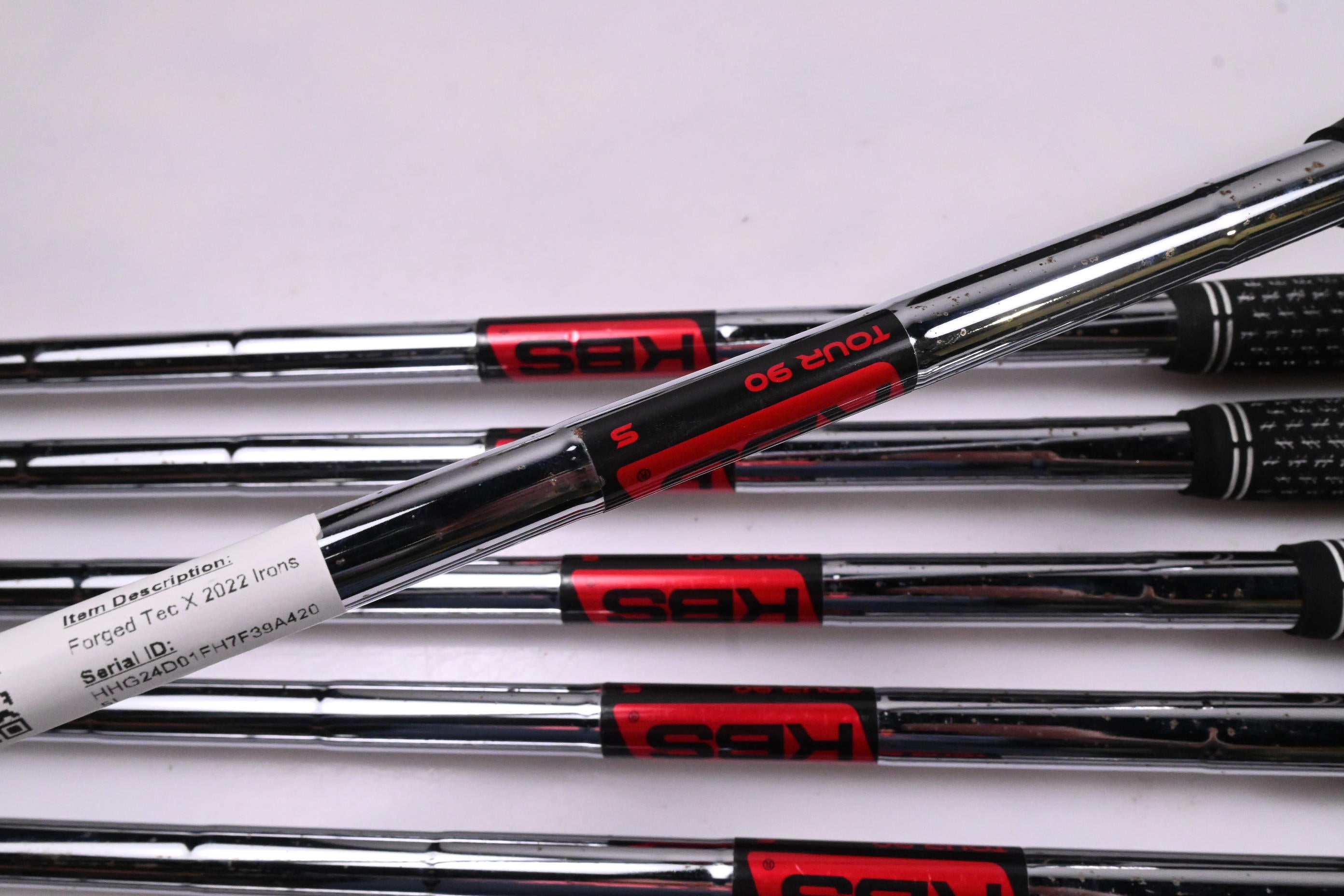 Cobra Forged Tec X 2022 Irons / 4-PW / Stiff Flex KBS Tour 90 Shafts