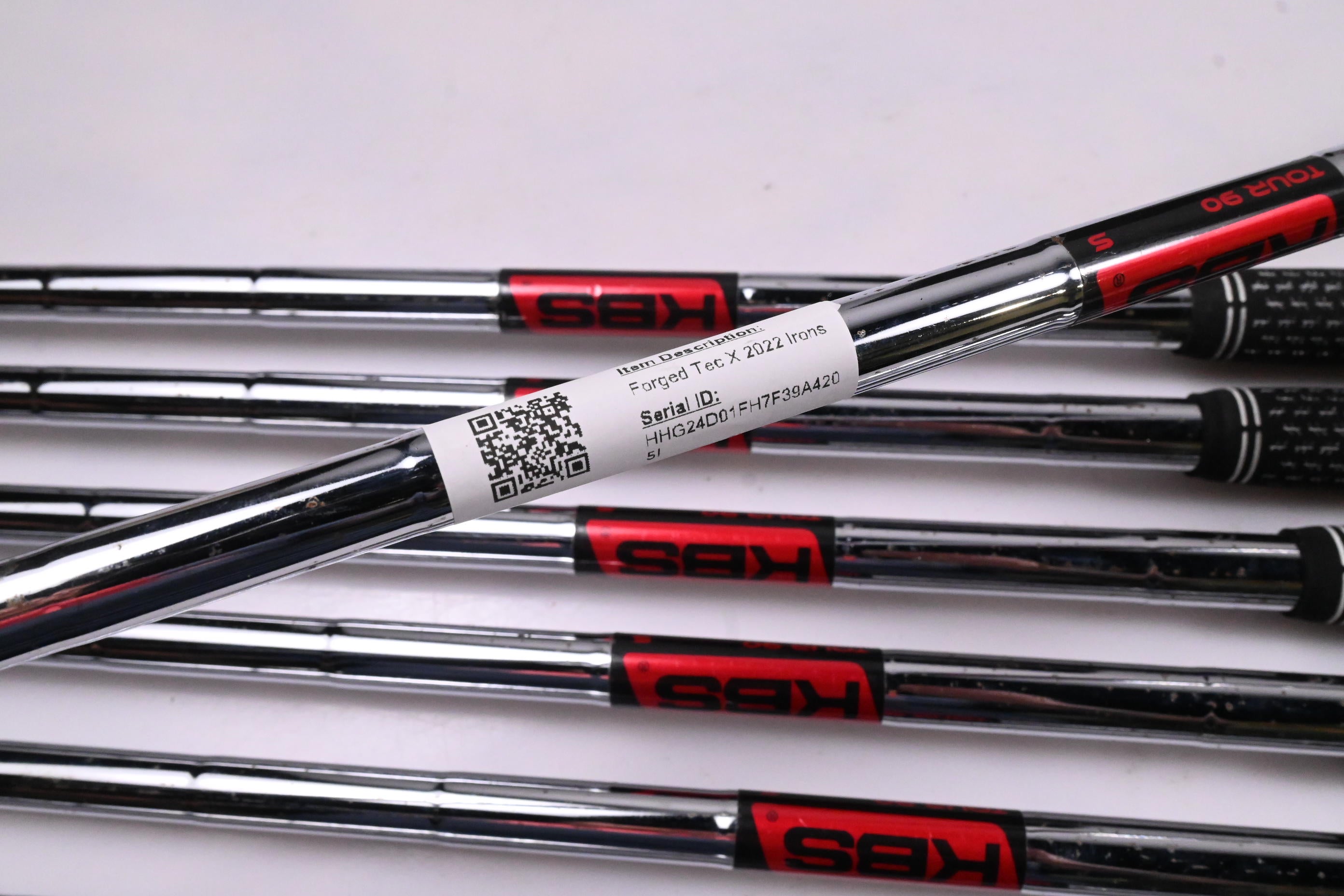 Cobra Forged Tec X 2022 Irons / 4-PW / Stiff Flex KBS Tour 90 Shafts