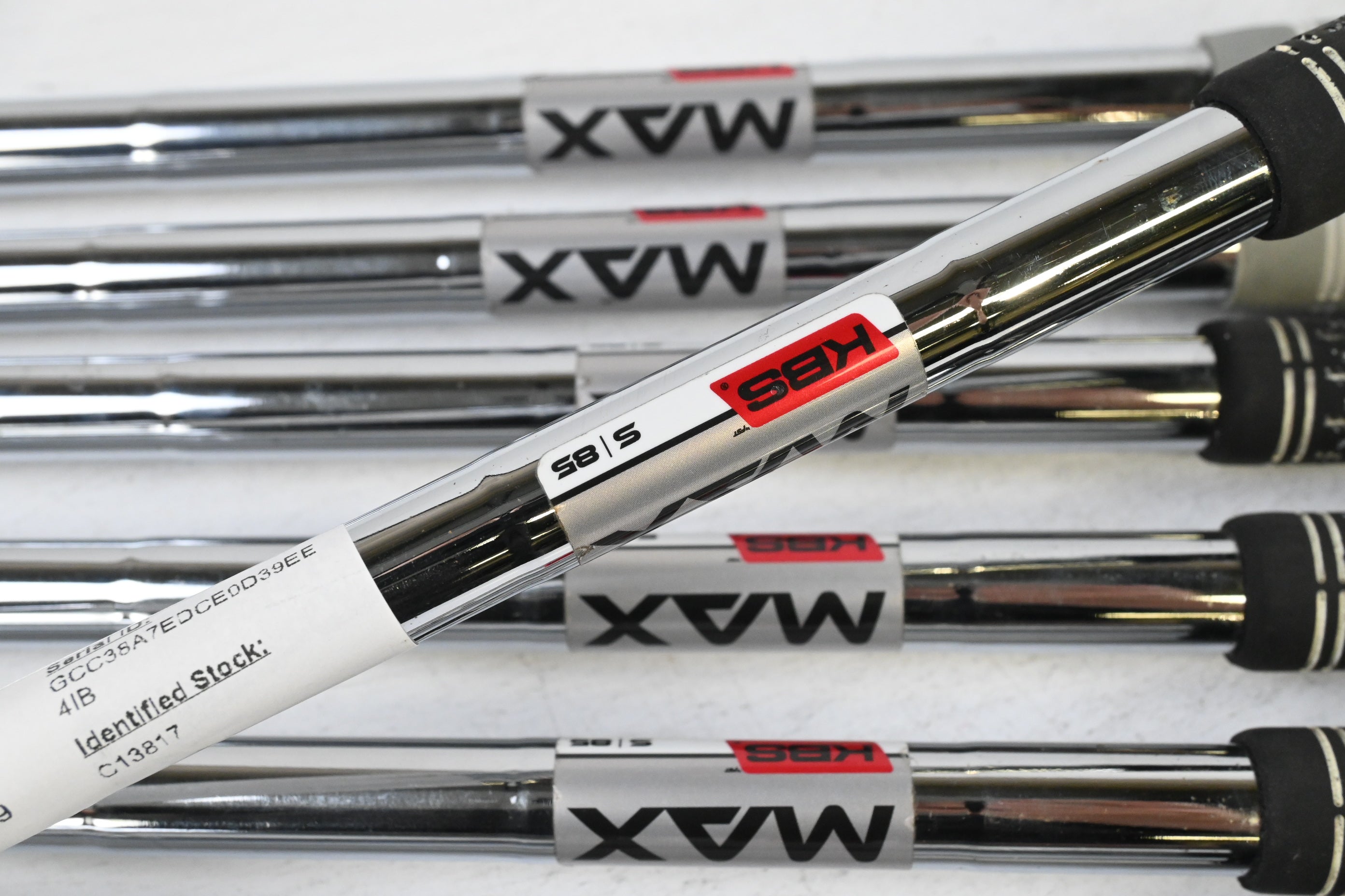 Taylormade SIM Max Irons / 4-PW / Stiff Flex KBS MAX 85 Shafts