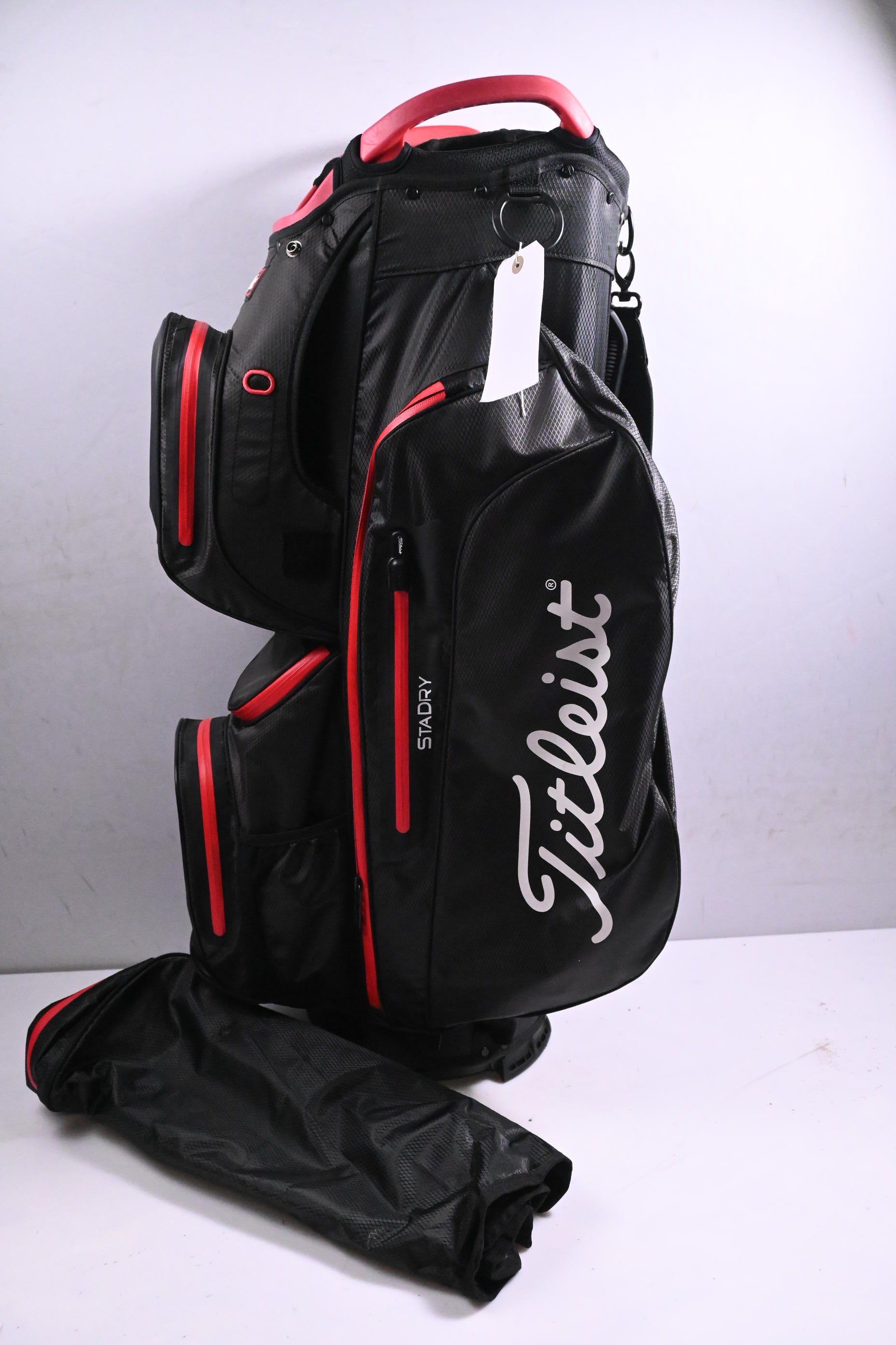 Titleist StaDry Cart 15 Cart Bag / 15-Way Divider / Black, Red