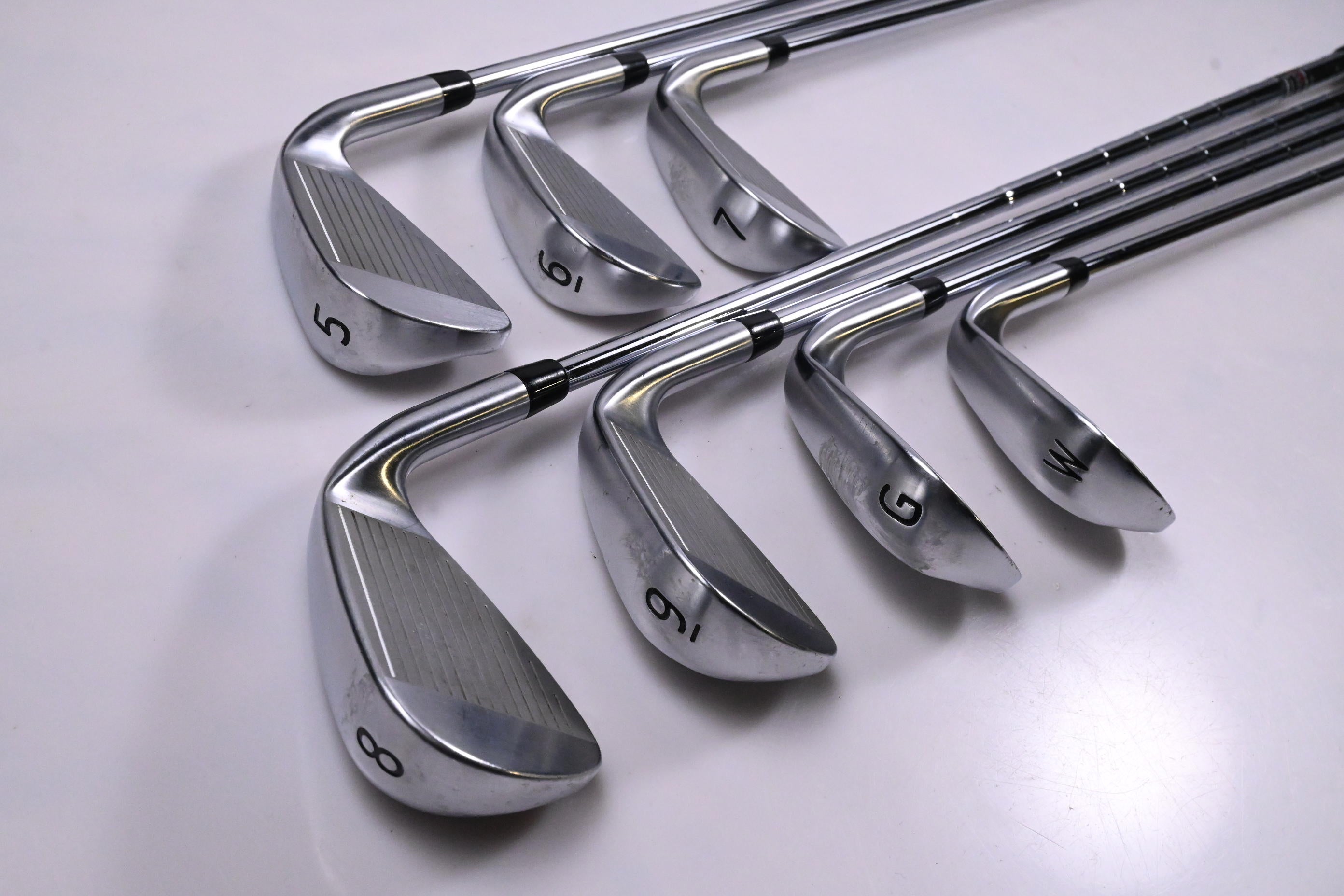 Left Hand PXG Black Ops Irons / 5-PW+GW / Stiff Flex True Temper Elevate MPH 95