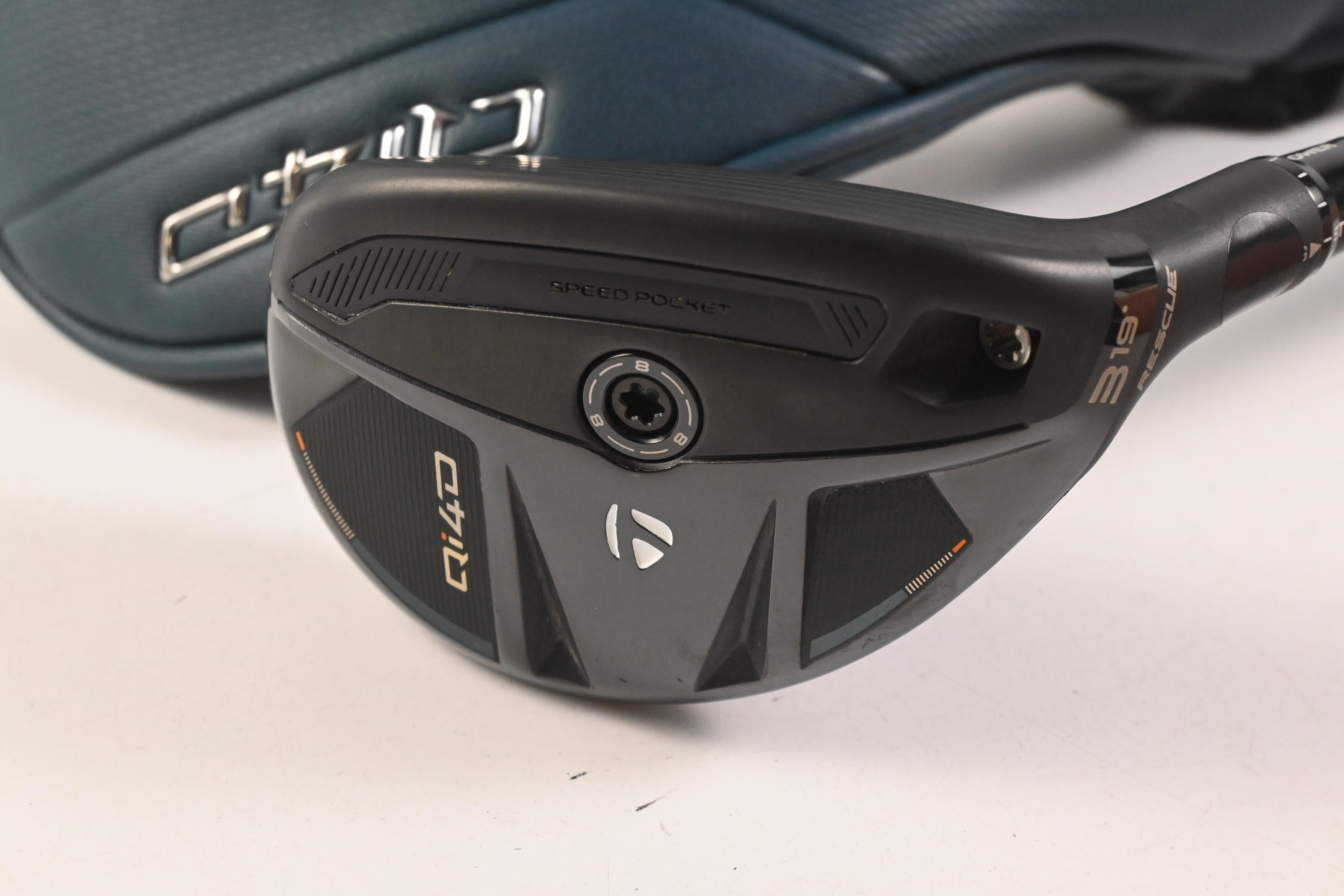 Taylormade Qi4D #3 Hybrid / 19 Degree / Stiff Flex REAX By KBS White 75 Shaft