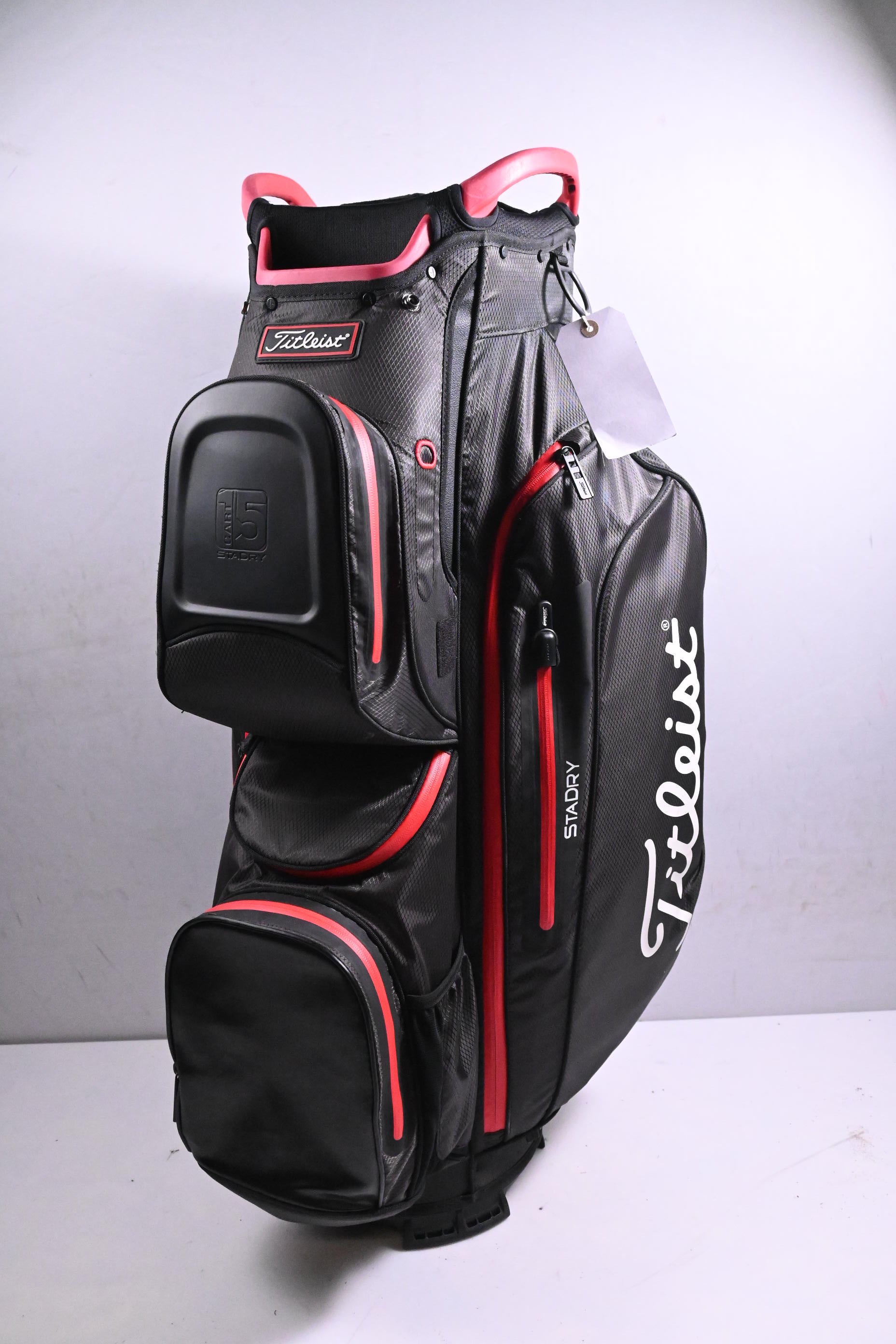 Titleist StaDry Cart 15 Cart Bag / 15-Way Divider / Black, Red