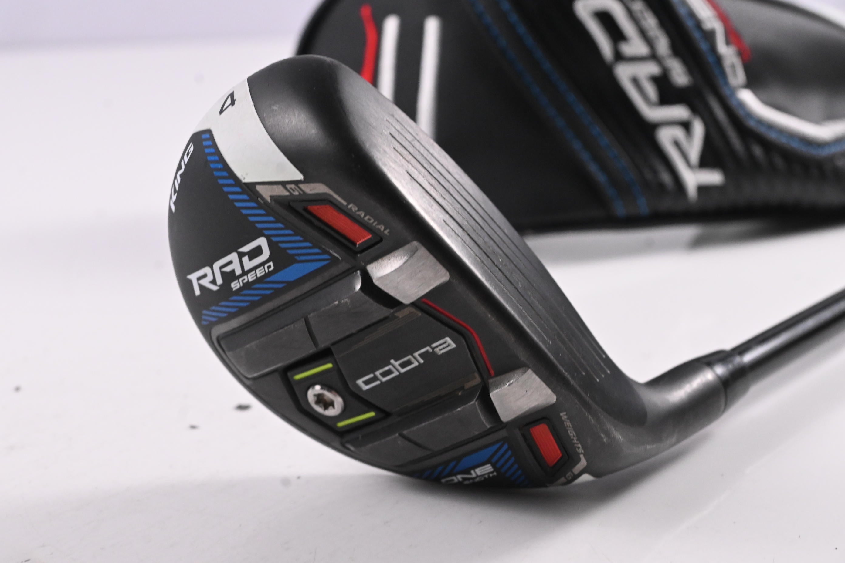 Cobra King Radspeed One Length #4 Hybrid / 21 Degree / Stiff Flex AV Raw Blue 75