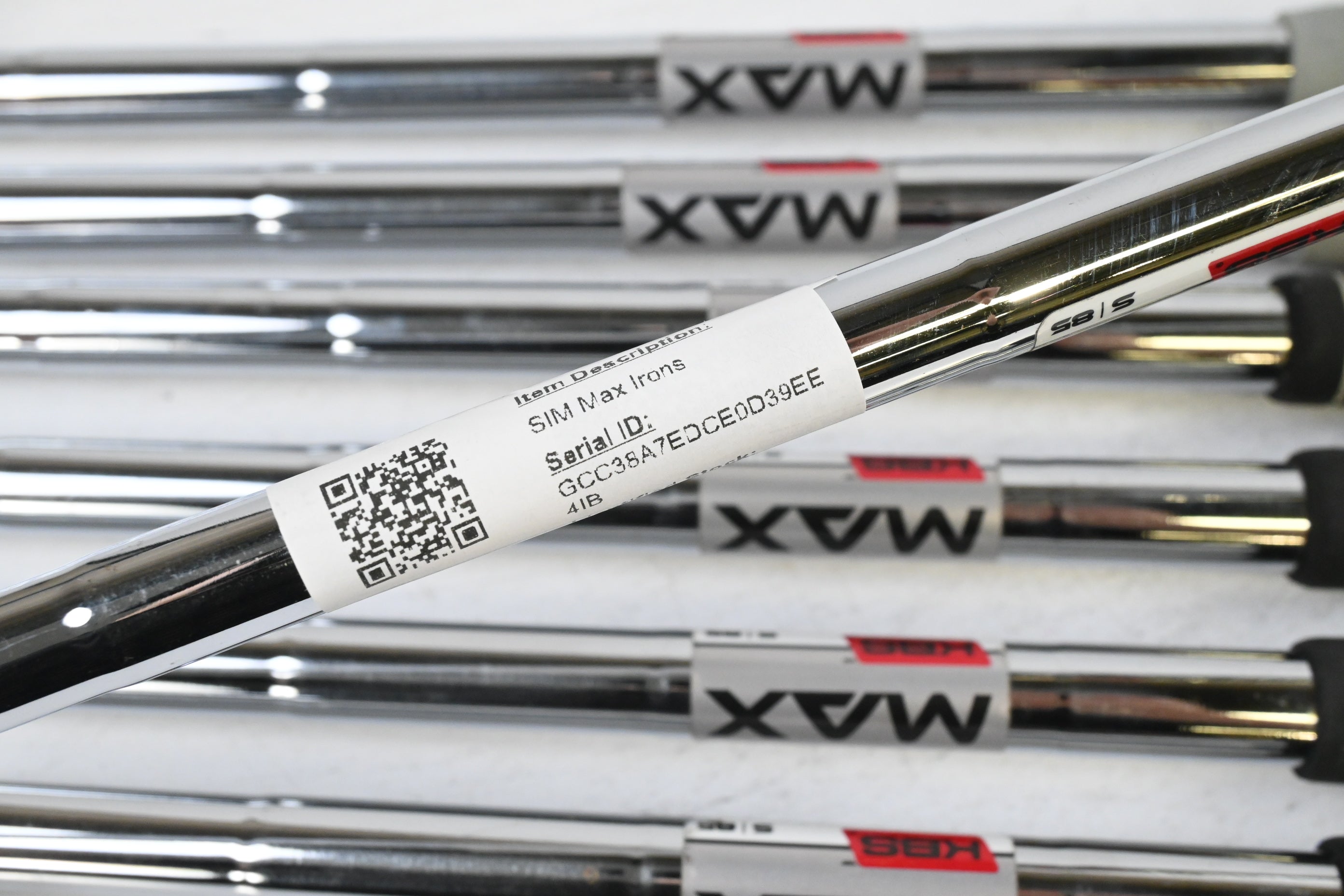 Taylormade SIM Max Irons / 4-PW / Stiff Flex KBS MAX 85 Shafts