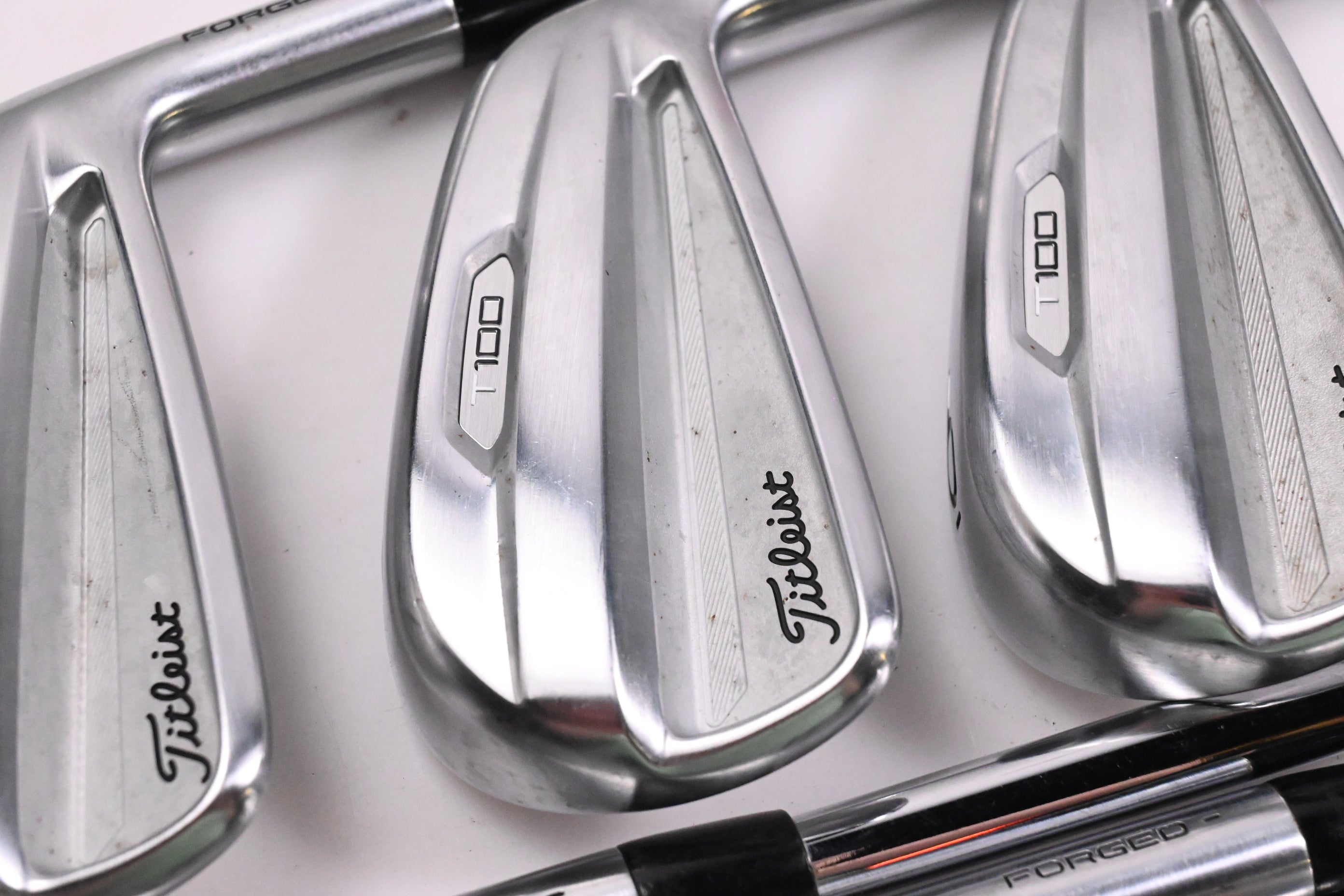 Titleist T100 2021 Irons / 4-9i / Stiff Flex AMT Tour White S300 Shafts